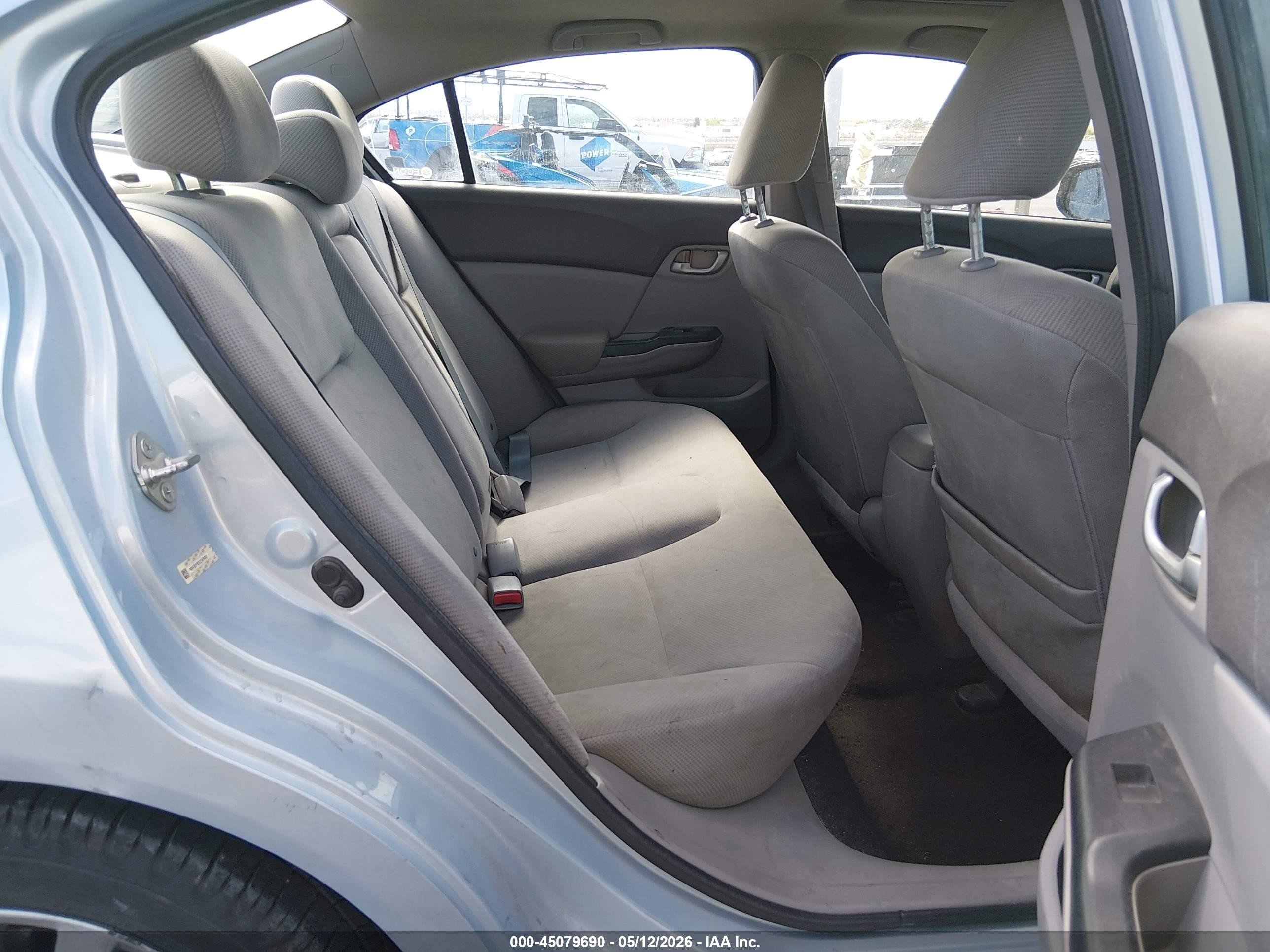 2012 Honda Civic Ex Light Blue vin: 19XFB2F83CE345693