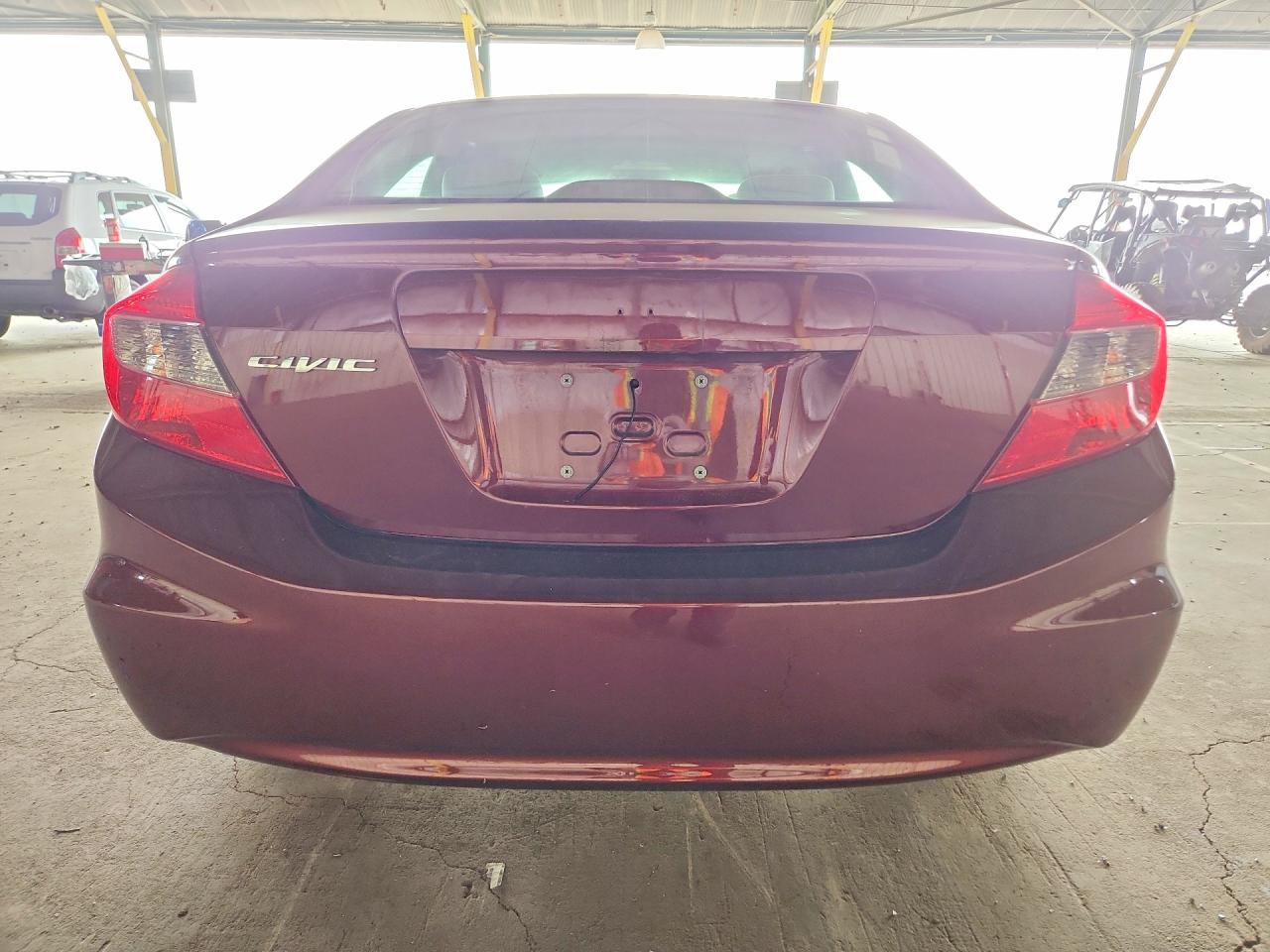2012 Honda Civic Ex Burgundy vin: 19XFB2F83CE379939