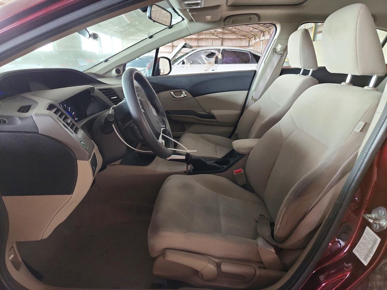 2012 Honda Civic Ex Burgundy vin: 19XFB2F83CE379939