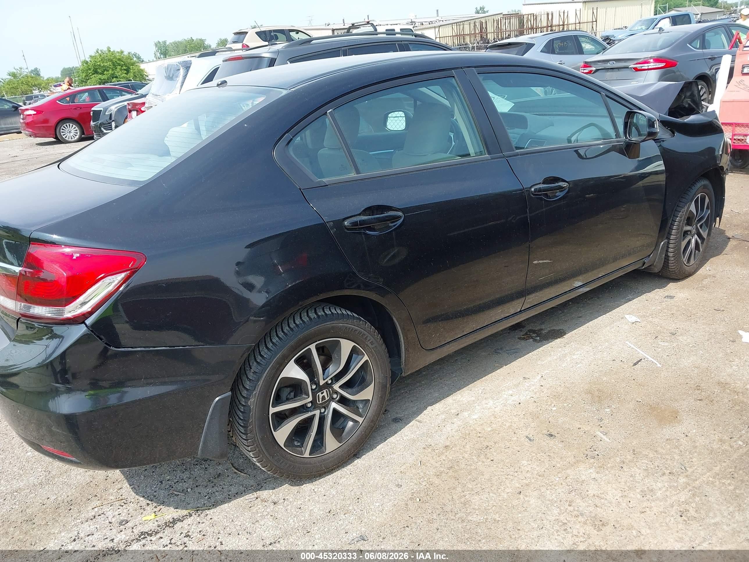 2013 Honda Civic Ex Black vin: 19XFB2F83DE008703