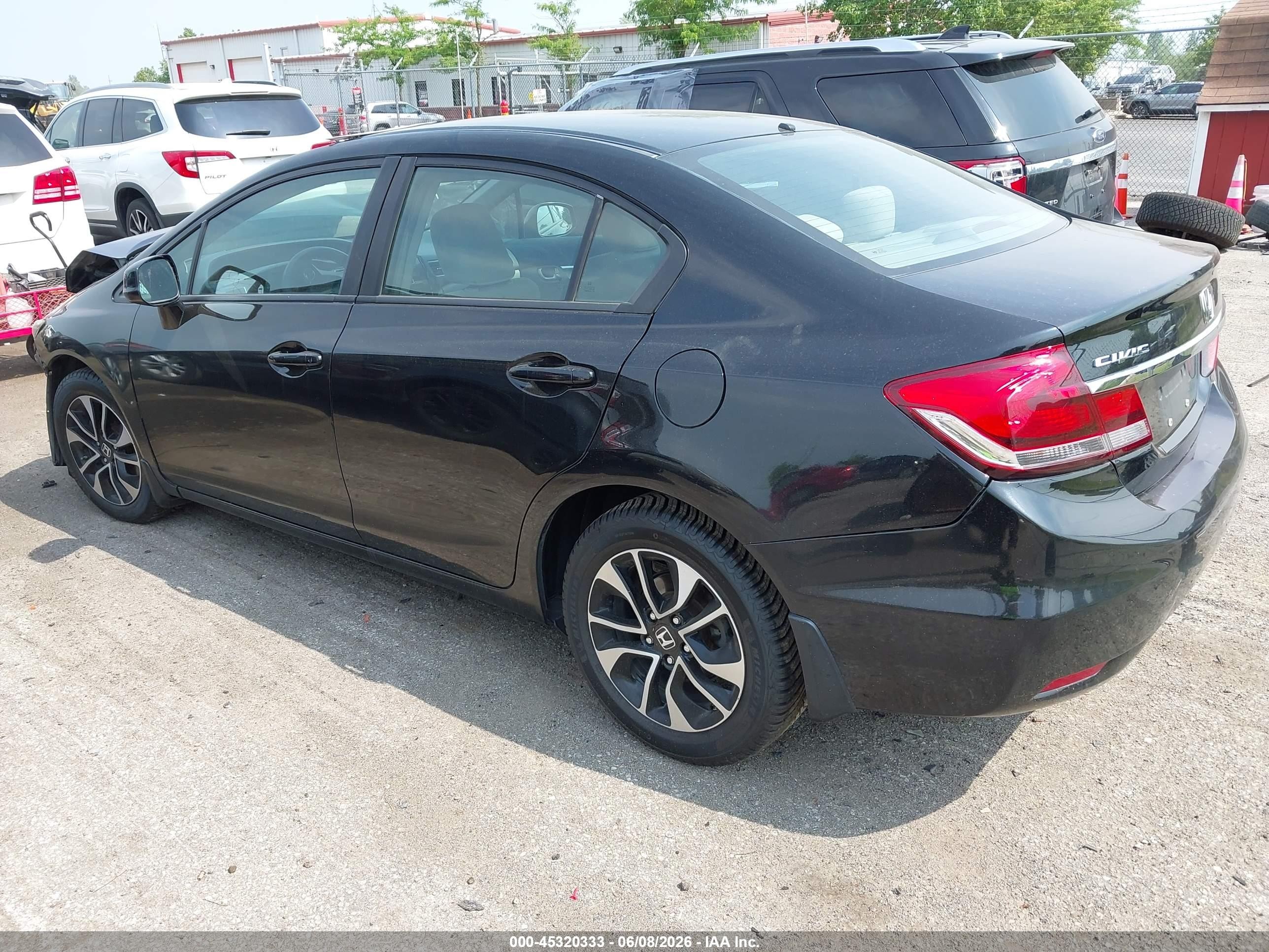 2013 Honda Civic Ex Black vin: 19XFB2F83DE008703