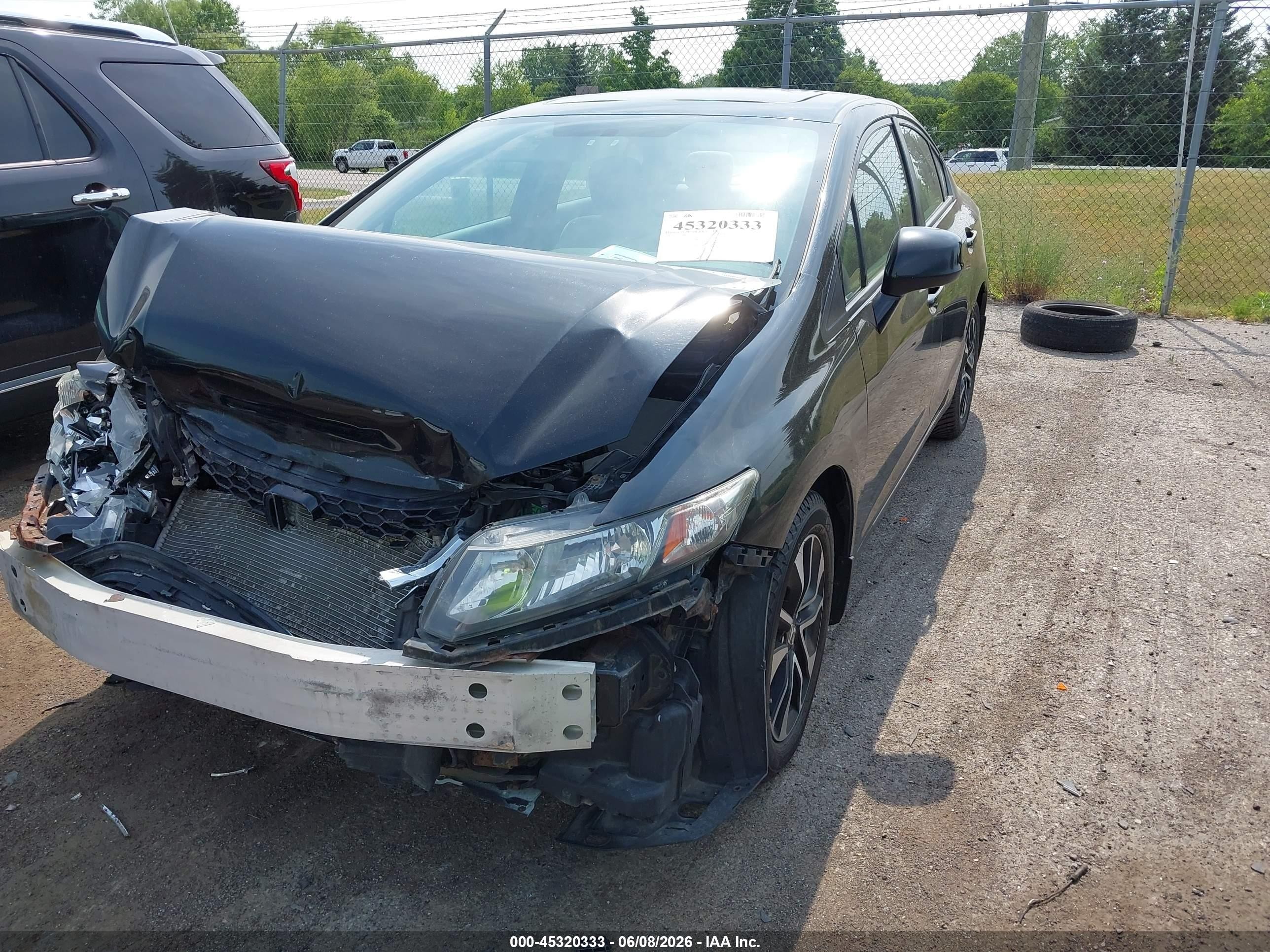 2013 Honda Civic Ex Black vin: 19XFB2F83DE008703