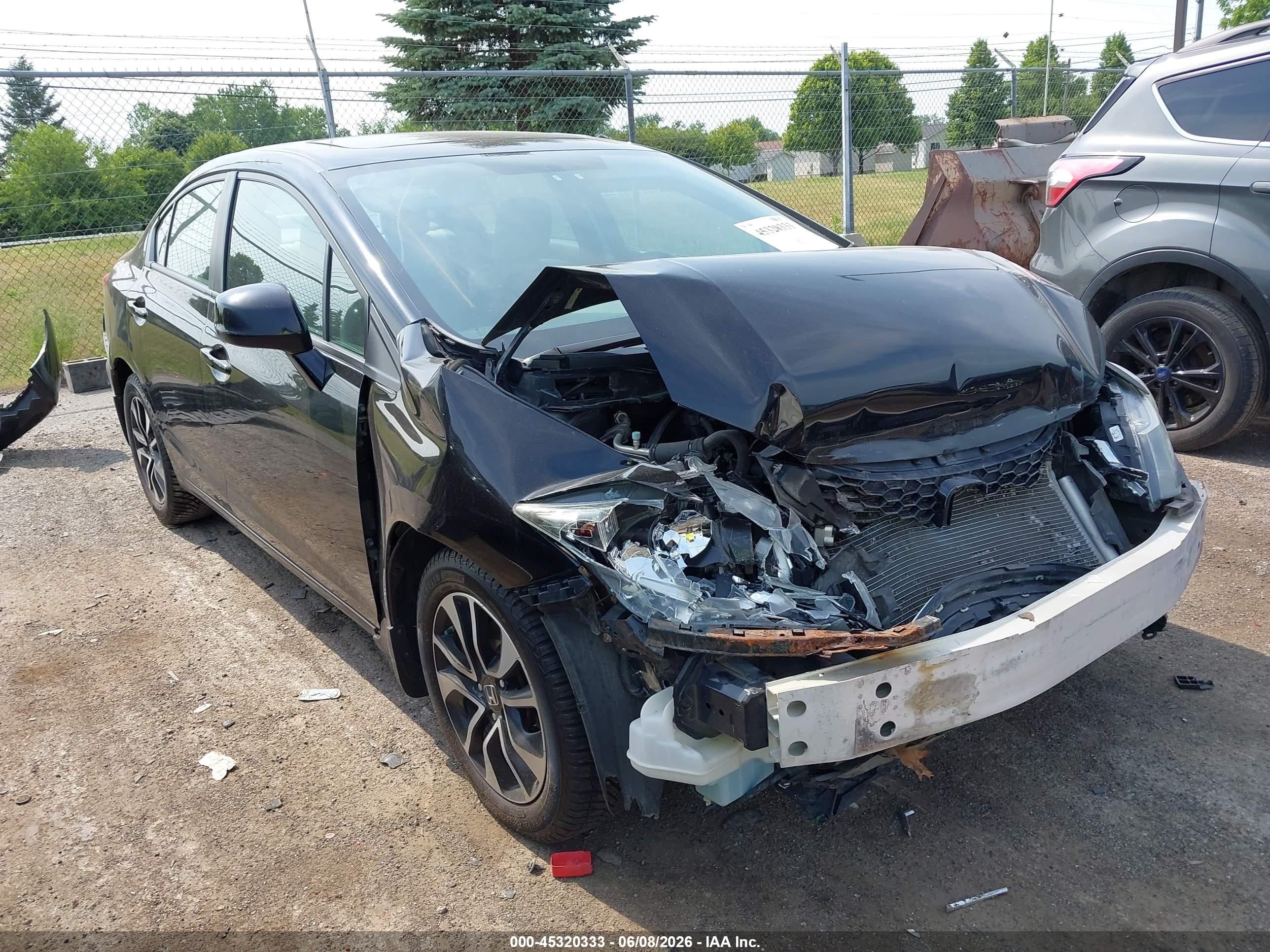 2013 Honda Civic Ex Black vin: 19XFB2F83DE008703