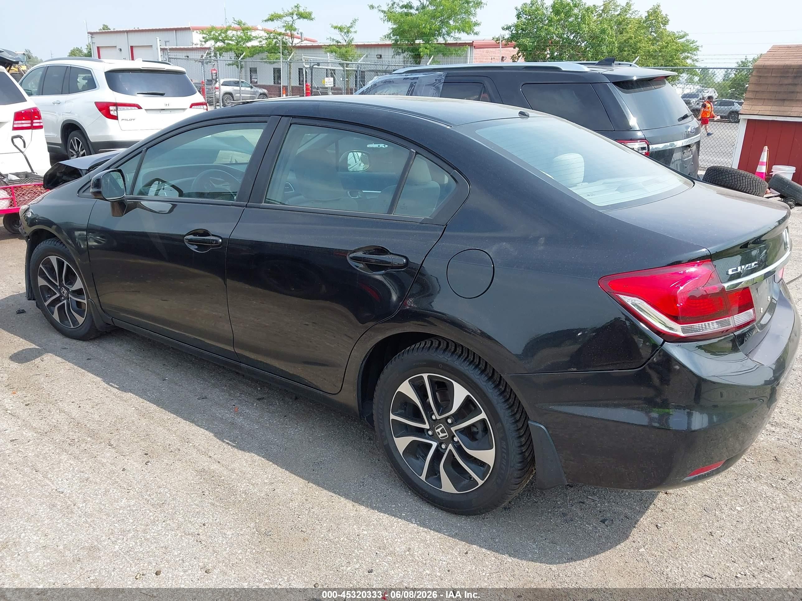 2013 Honda Civic Ex Black vin: 19XFB2F83DE008703