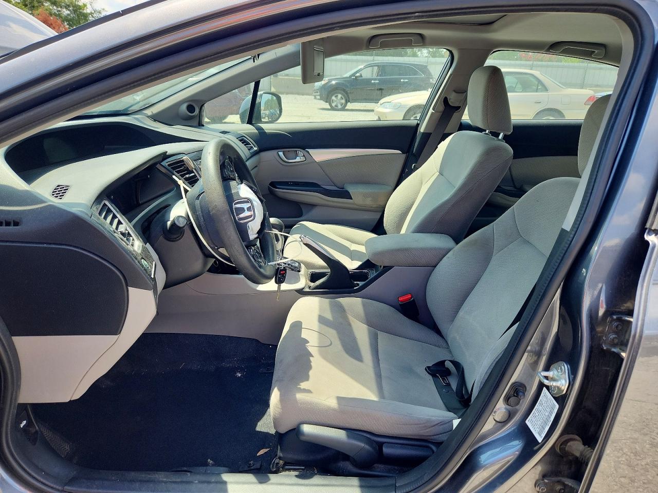 2013 Honda Civic Ex Silver vin: 19XFB2F83DE013139