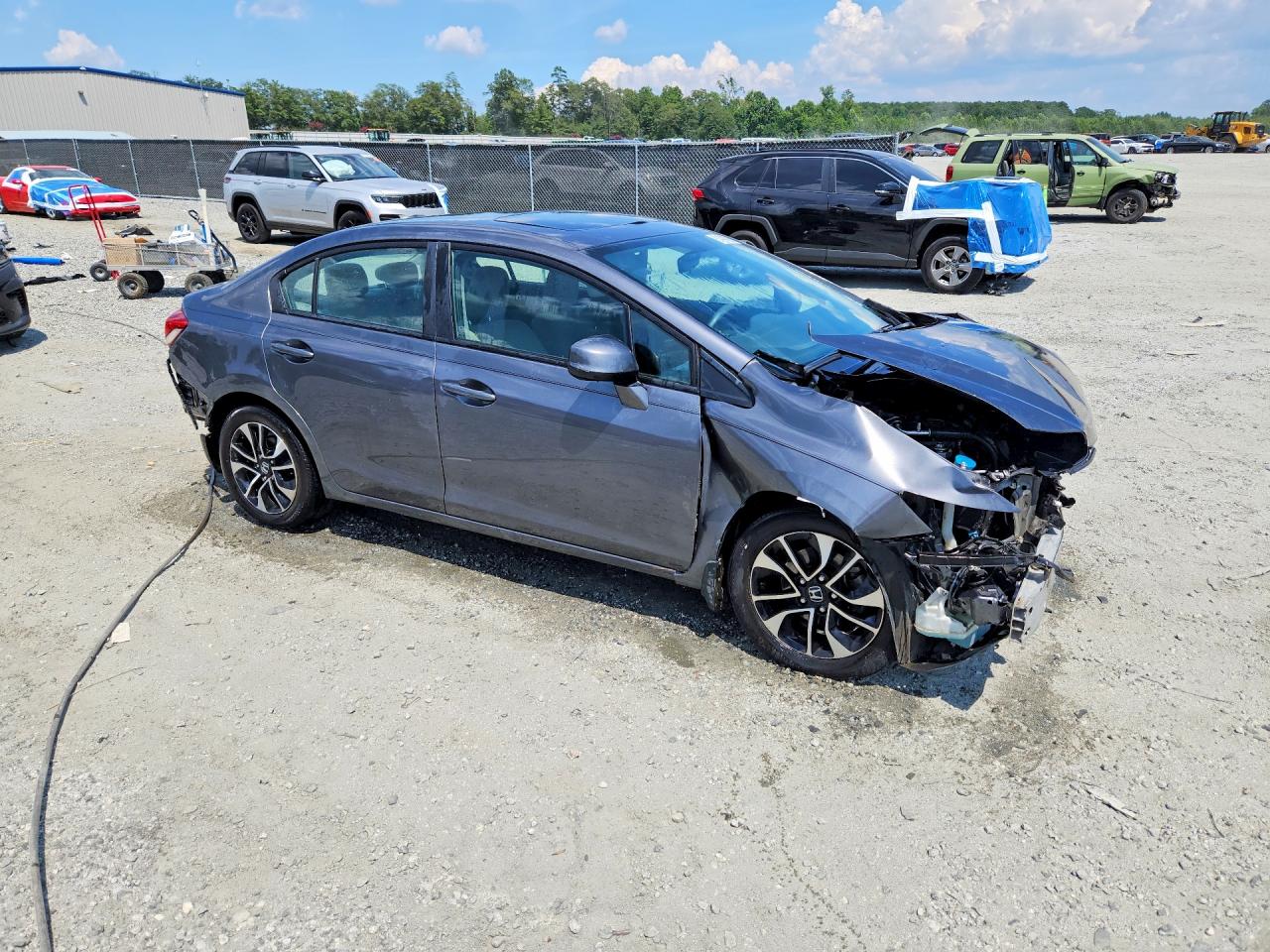 2013 Honda Civic Ex Silver vin: 19XFB2F83DE013139