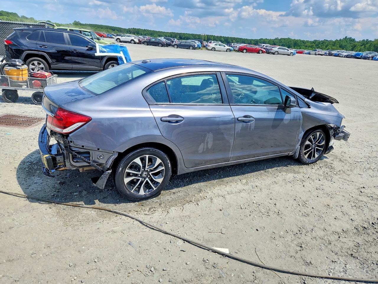 2013 Honda Civic Ex Silver vin: 19XFB2F83DE013139