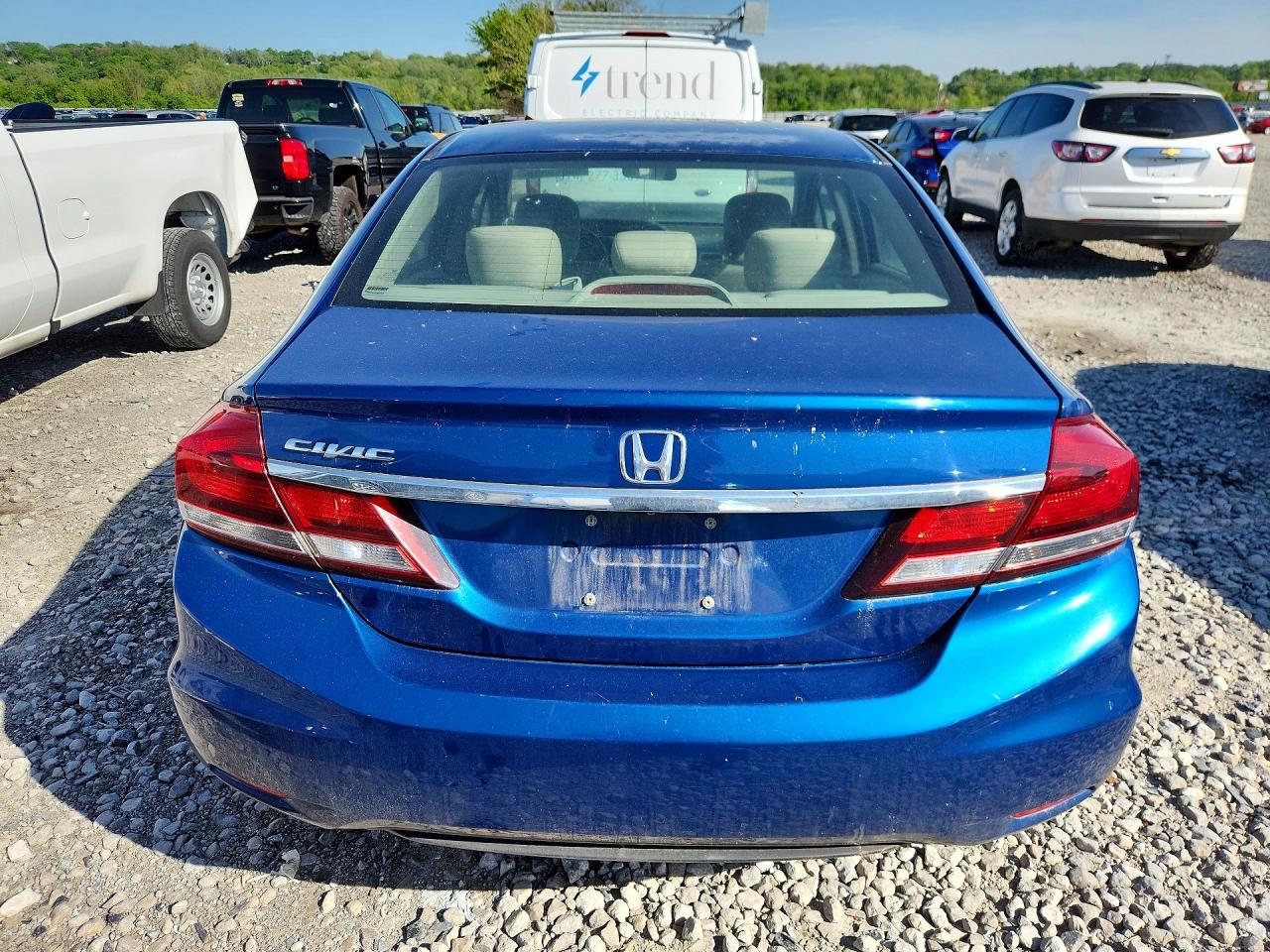 2013 Honda Civic Ex Синий vin: 19XFB2F83DE023573