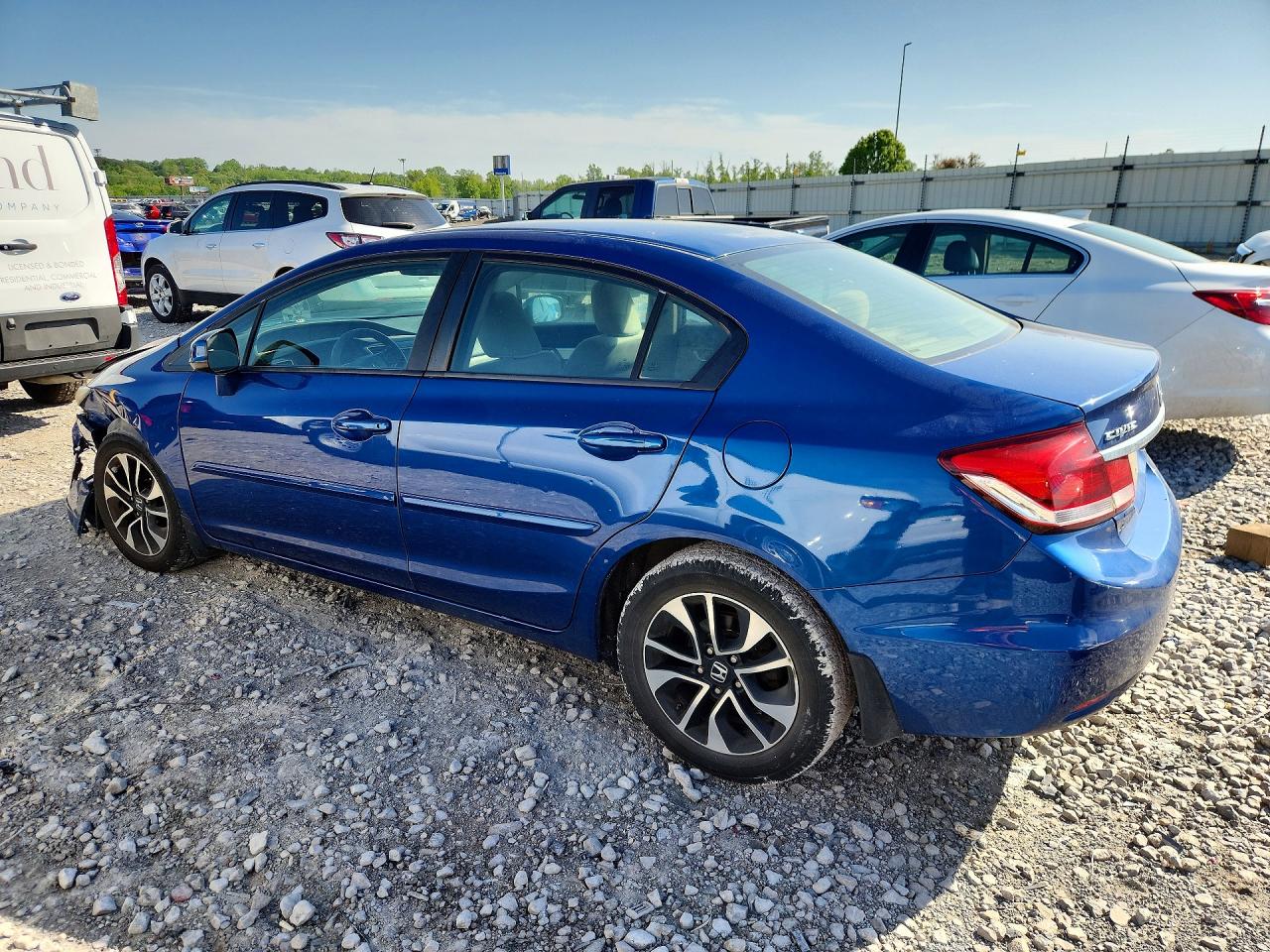 2013 Honda Civic Ex Синий vin: 19XFB2F83DE023573
