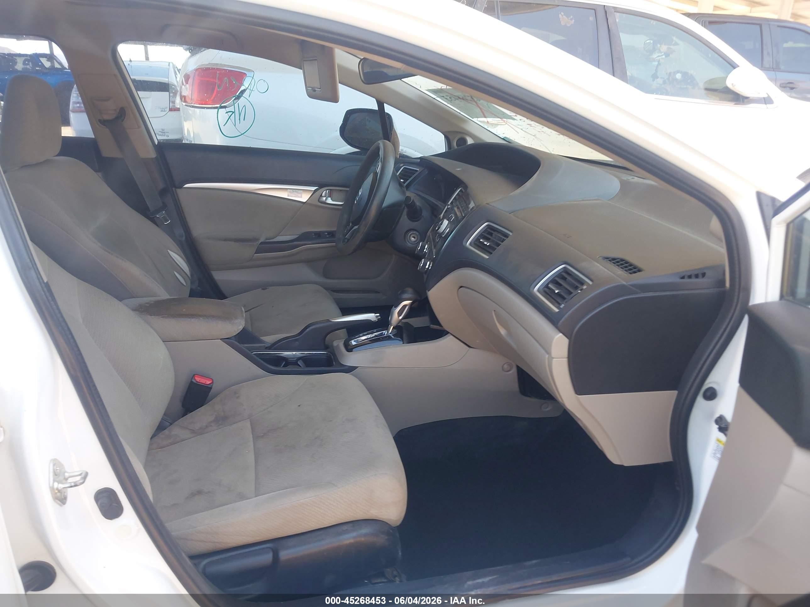 2013 Honda Civic Ex White vin: 19XFB2F83DE043628