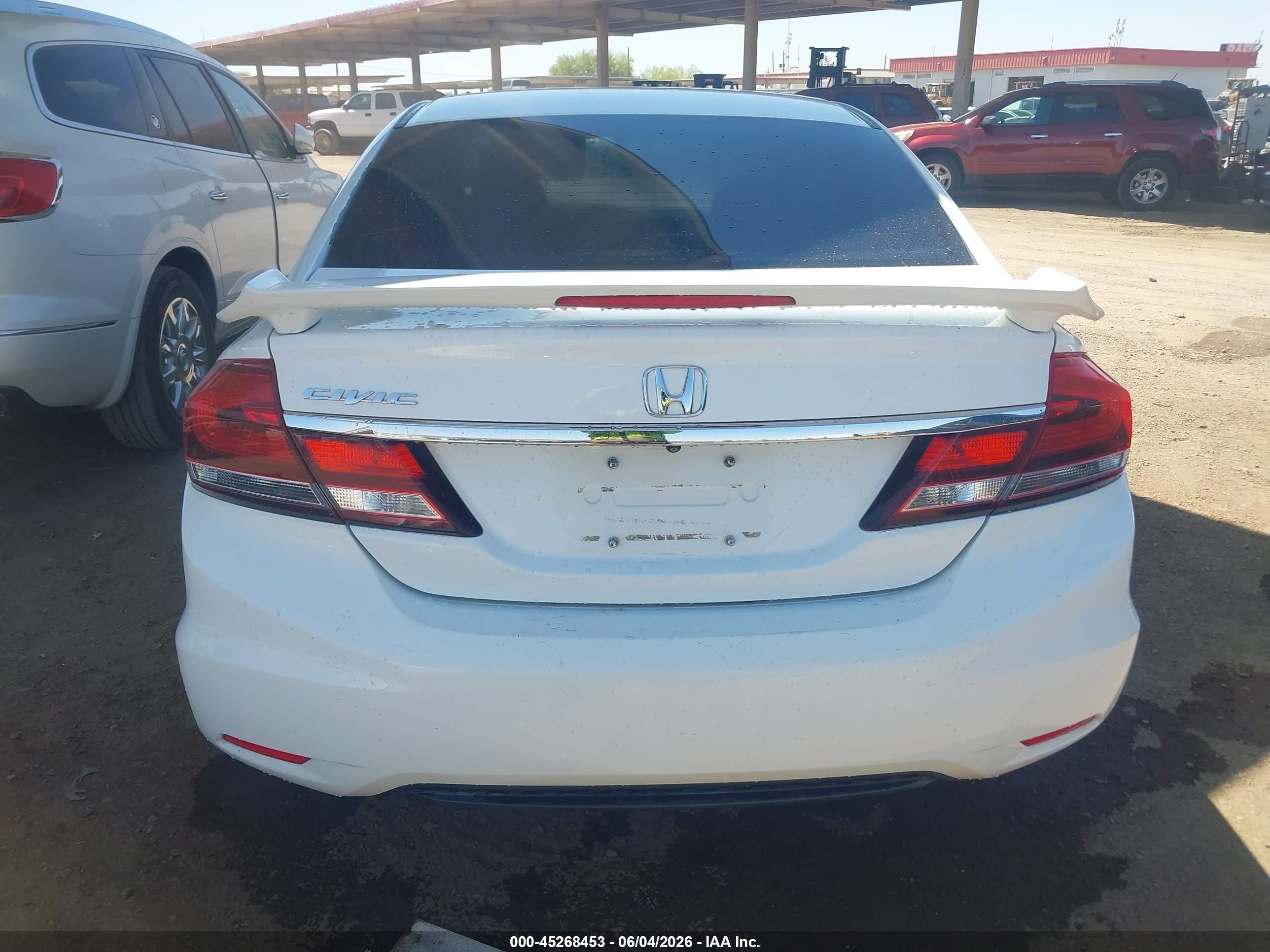 2013 Honda Civic Ex White vin: 19XFB2F83DE043628