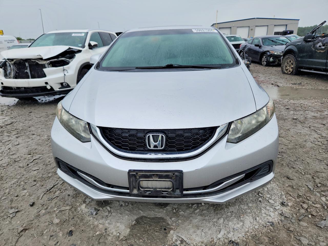 2013 Honda Civic Ex Silver vin: 19XFB2F83DE046500