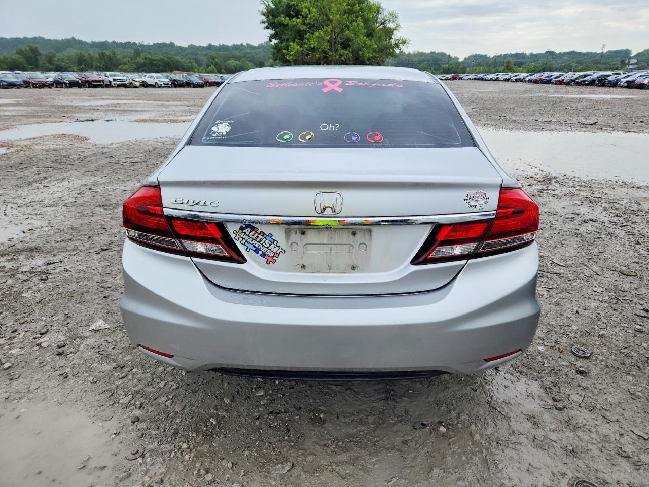 2013 Honda Civic Ex Silver vin: 19XFB2F83DE046500