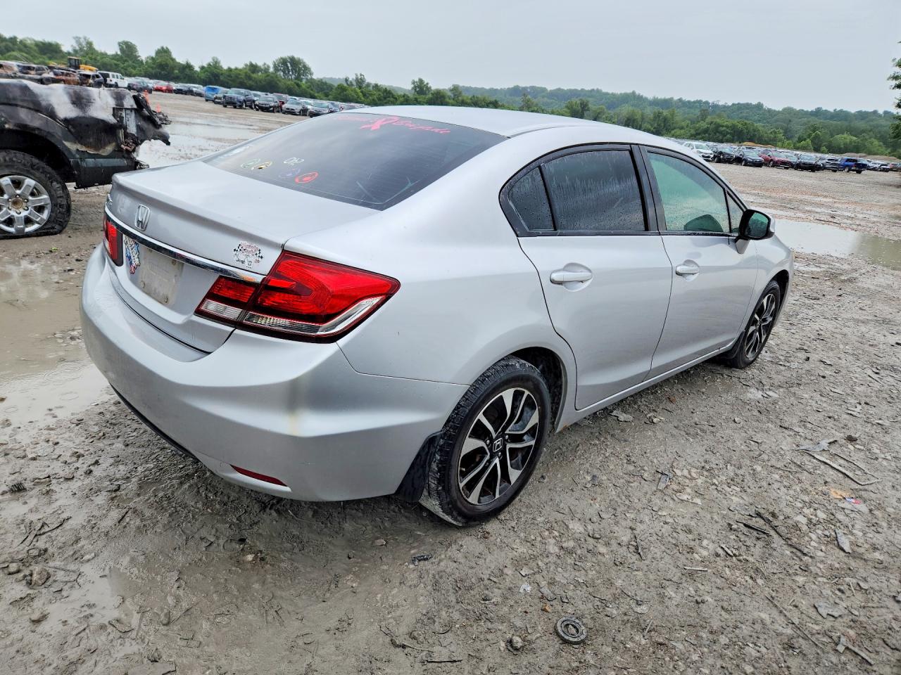 2013 Honda Civic Ex Silver vin: 19XFB2F83DE046500