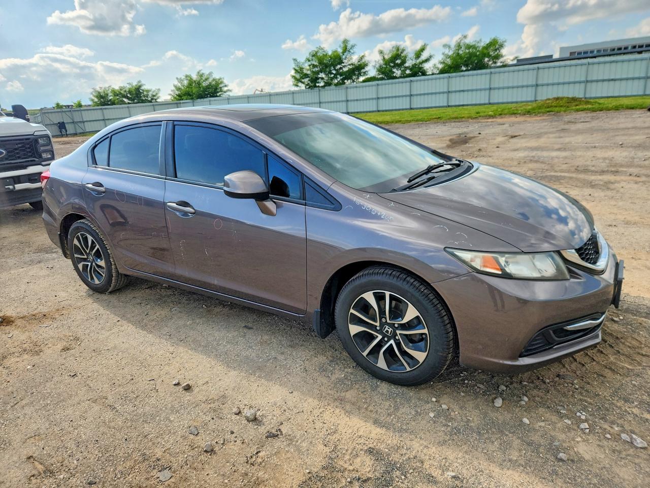2013 Honda Civic Ex Gray vin: 19XFB2F83DE050451