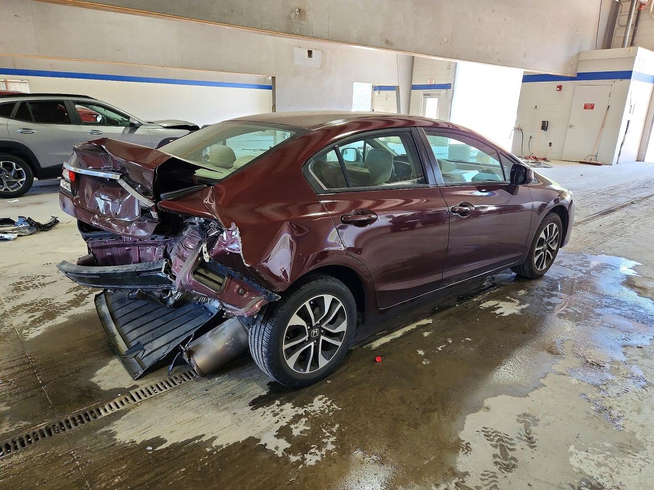 2013 Honda Civic Ex Maroon vin: 19XFB2F83DE051552