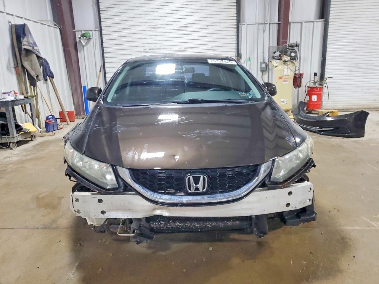 2013 Honda Civic Ex Brown vin: 19XFB2F83DE052202