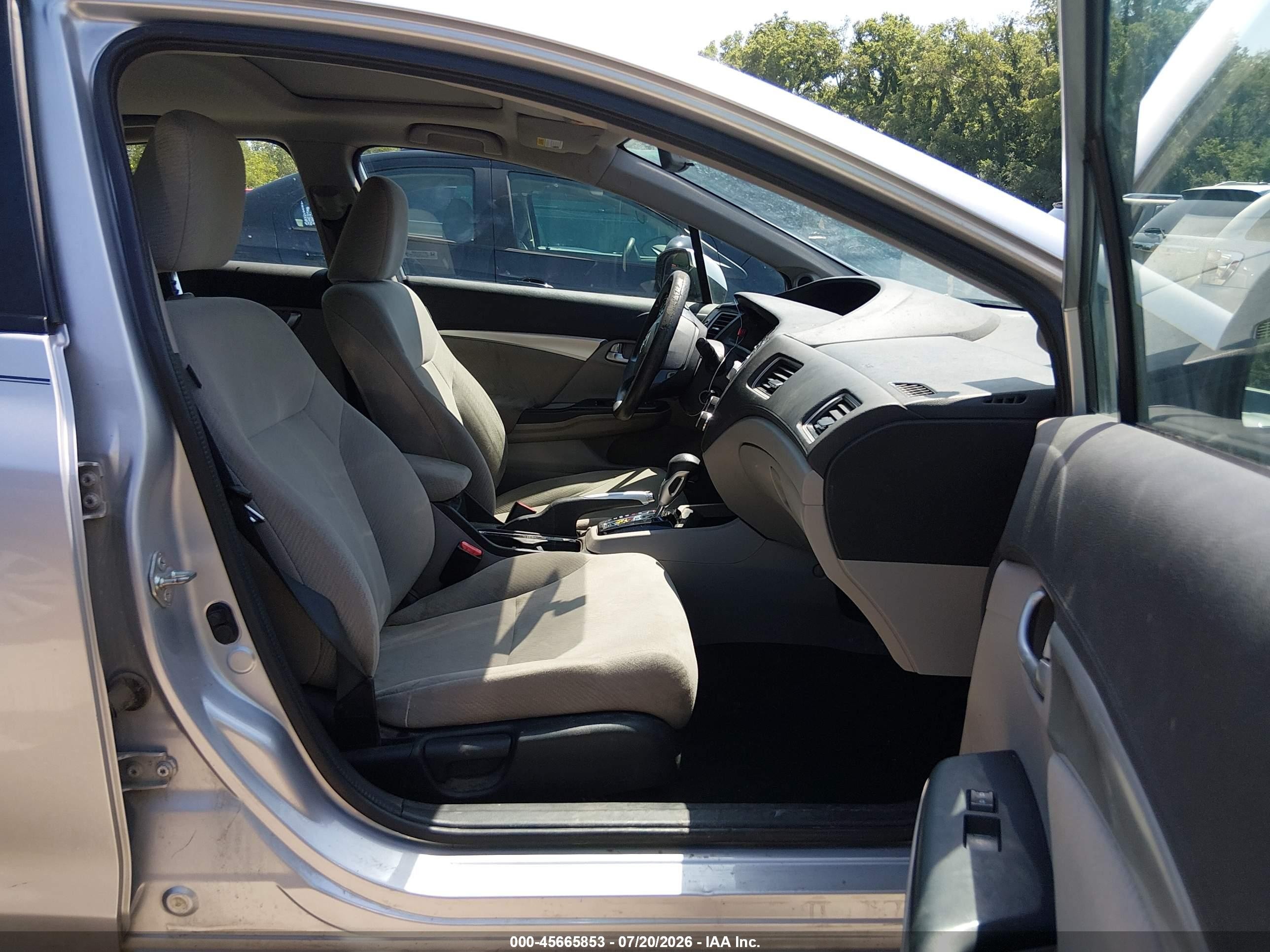 2013 Honda Civic Ex Silver vin: 19XFB2F83DE062616
