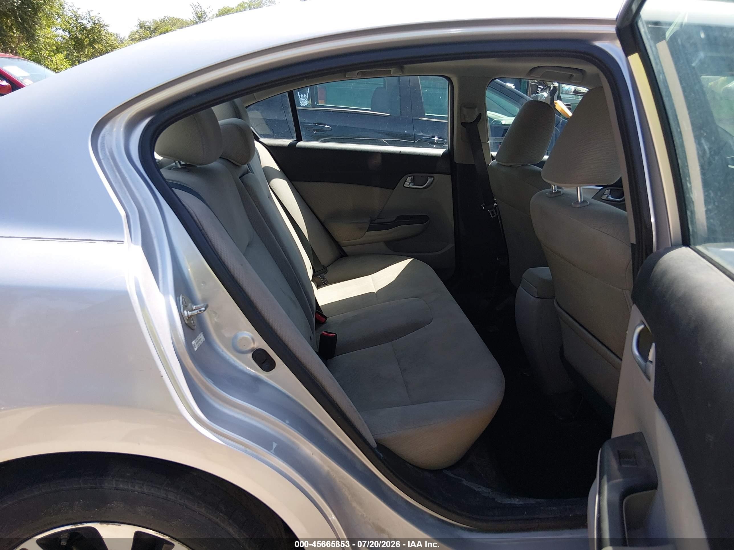 2013 Honda Civic Ex Silver vin: 19XFB2F83DE062616