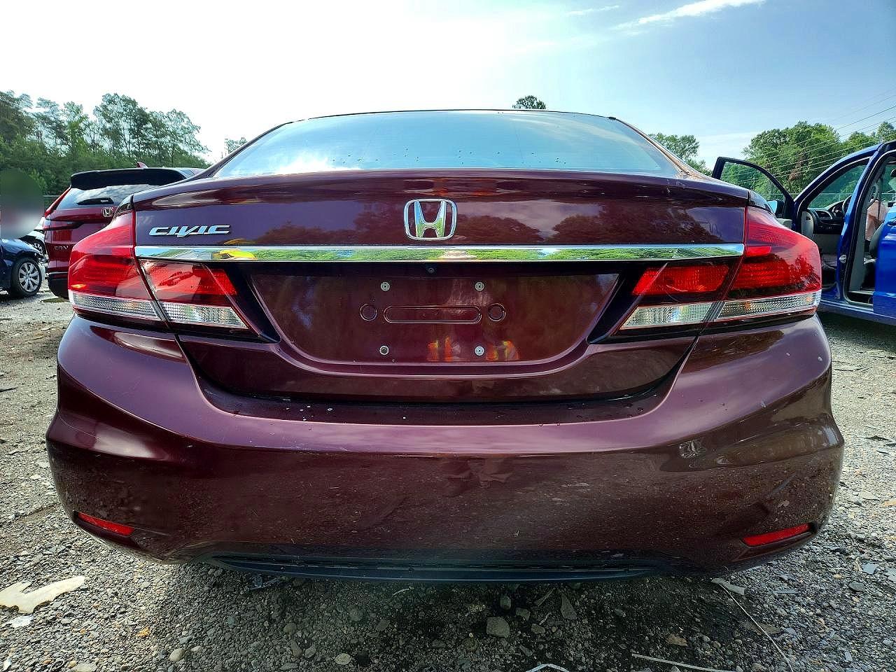 2013 Honda Civic Ex Burgundy vin: 19XFB2F83DE201319