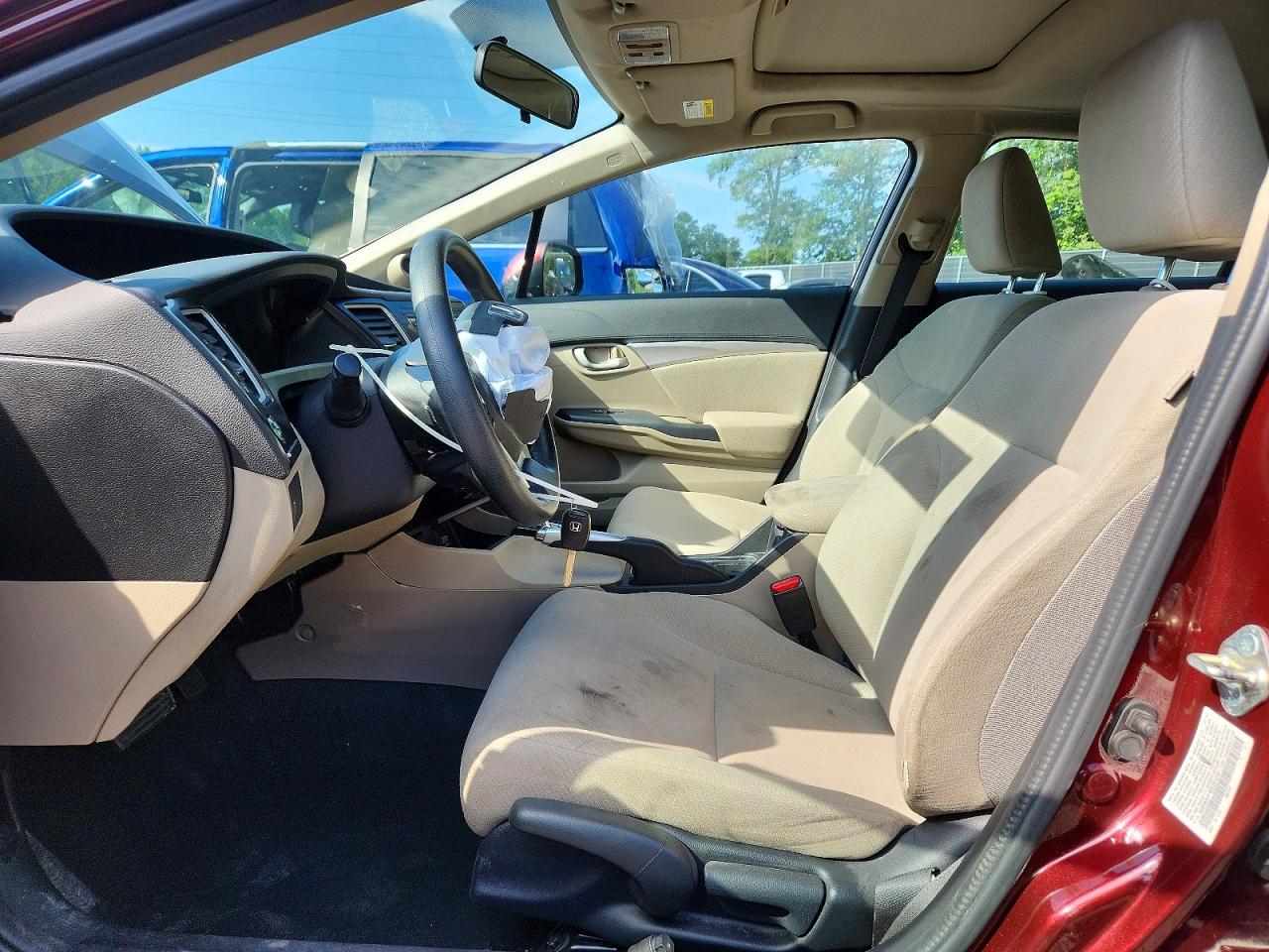 2013 Honda Civic Ex Burgundy vin: 19XFB2F83DE201319