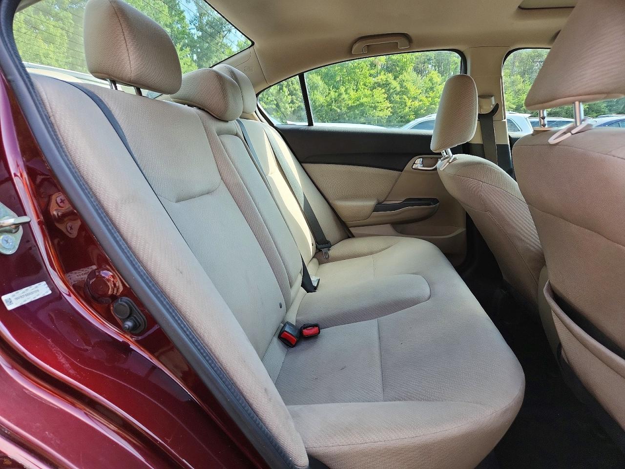 2013 Honda Civic Ex Burgundy vin: 19XFB2F83DE201319