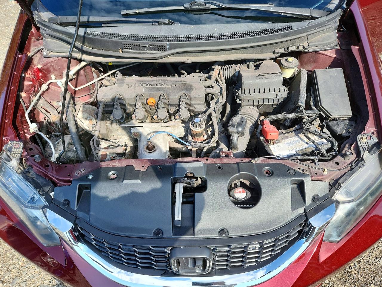 2013 Honda Civic Ex Burgundy vin: 19XFB2F83DE201319