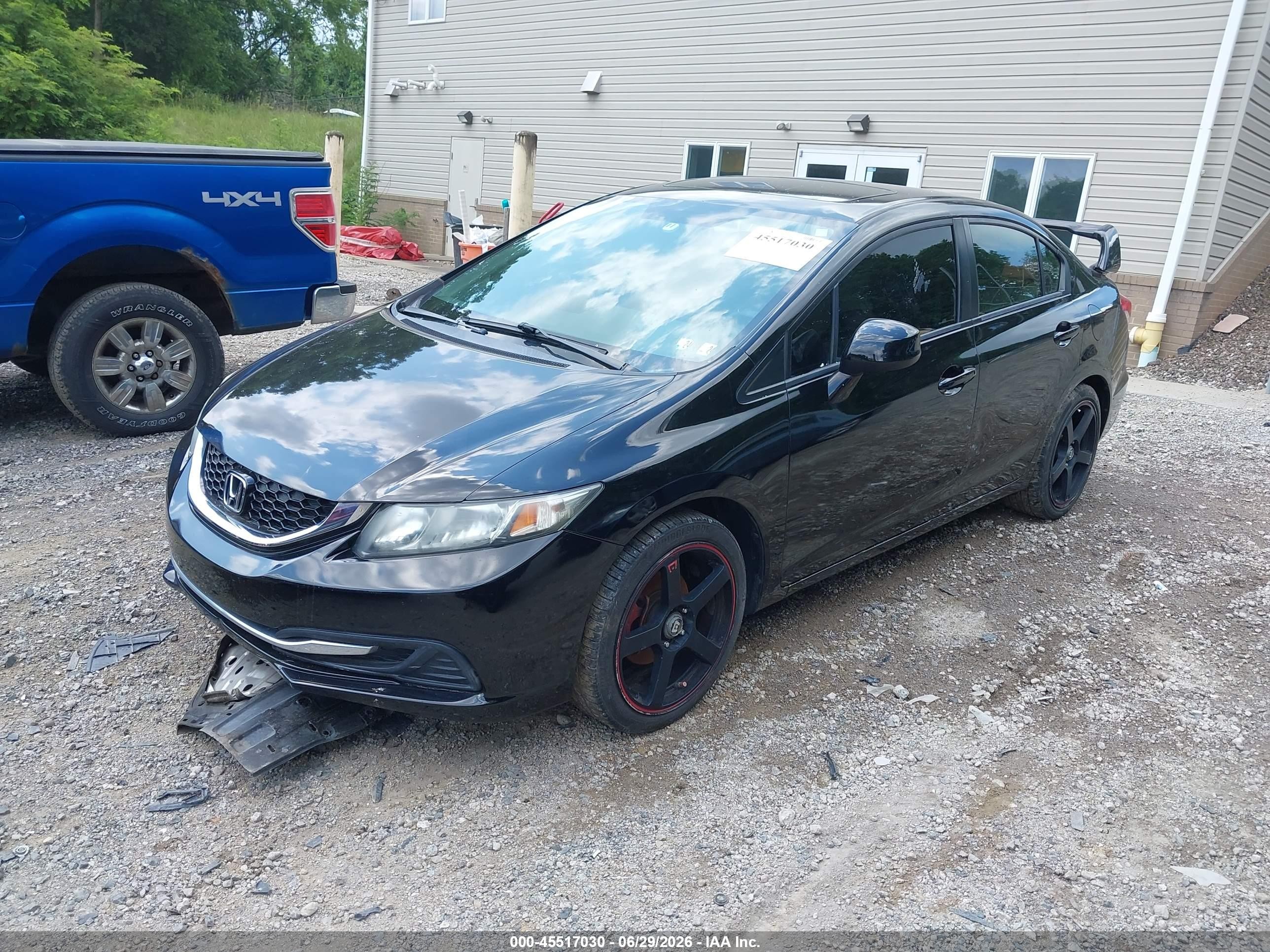 2013 Honda Civic Ex Black vin: 19XFB2F83DE202714