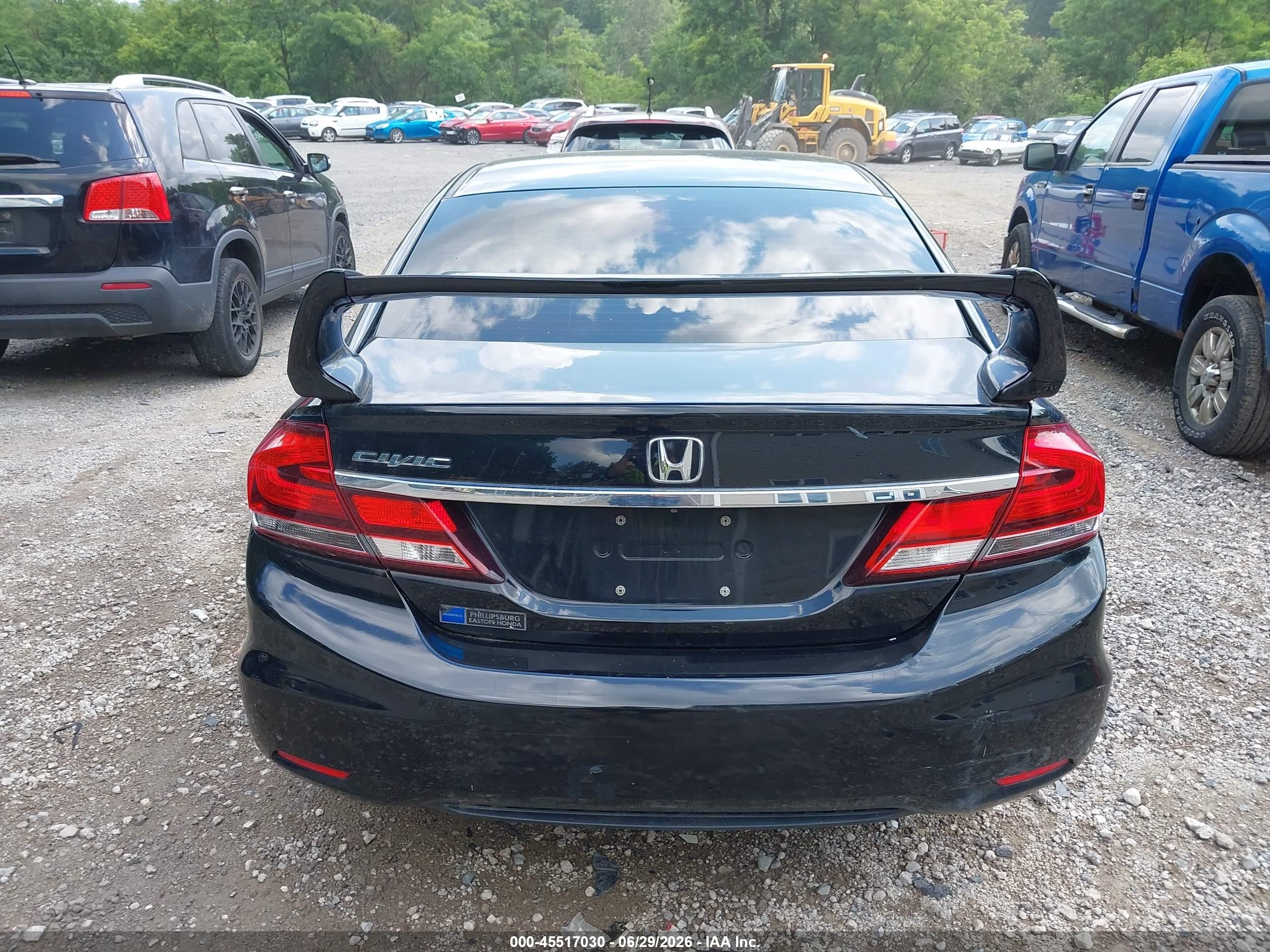 2013 Honda Civic Ex Black vin: 19XFB2F83DE202714