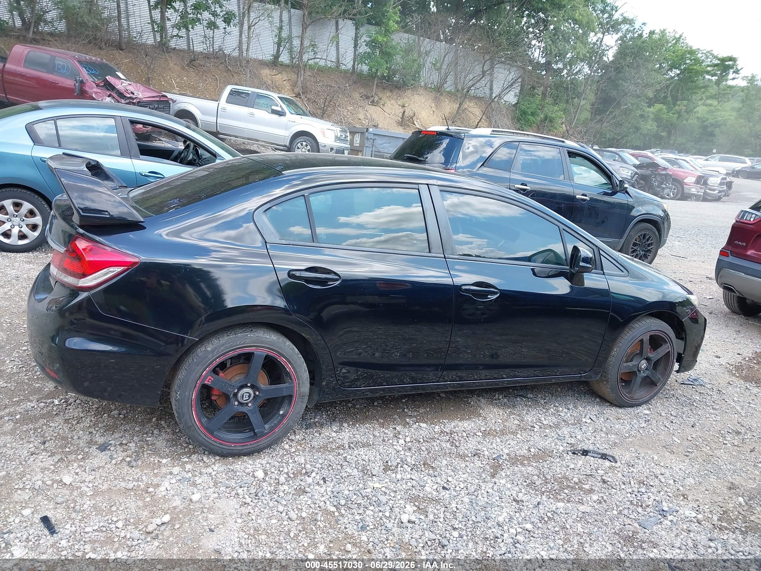 2013 Honda Civic Ex Black vin: 19XFB2F83DE202714