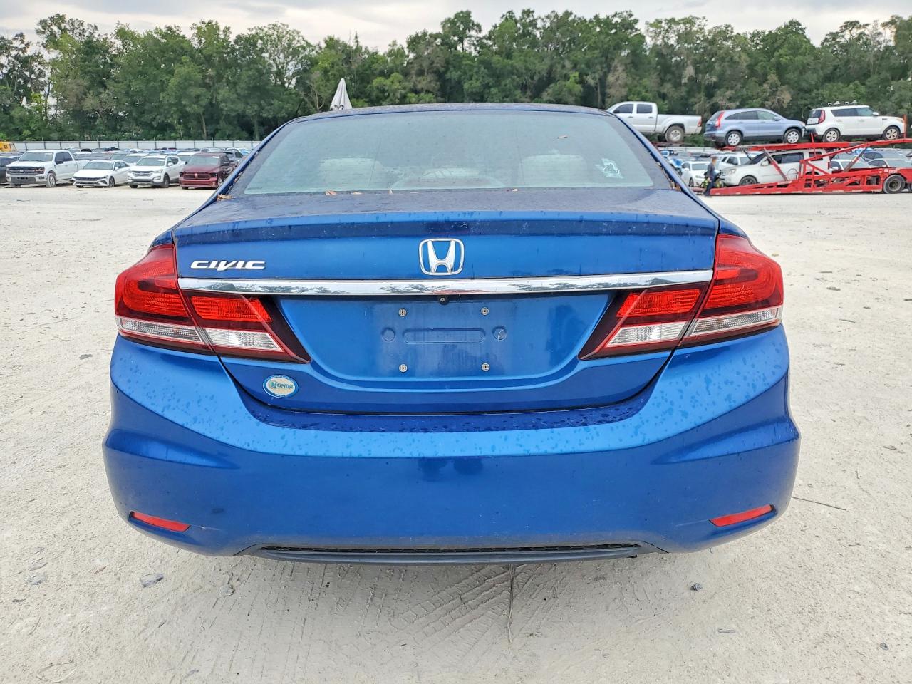 2013 Honda Civic Ex Blue vin: 19XFB2F83DE254232