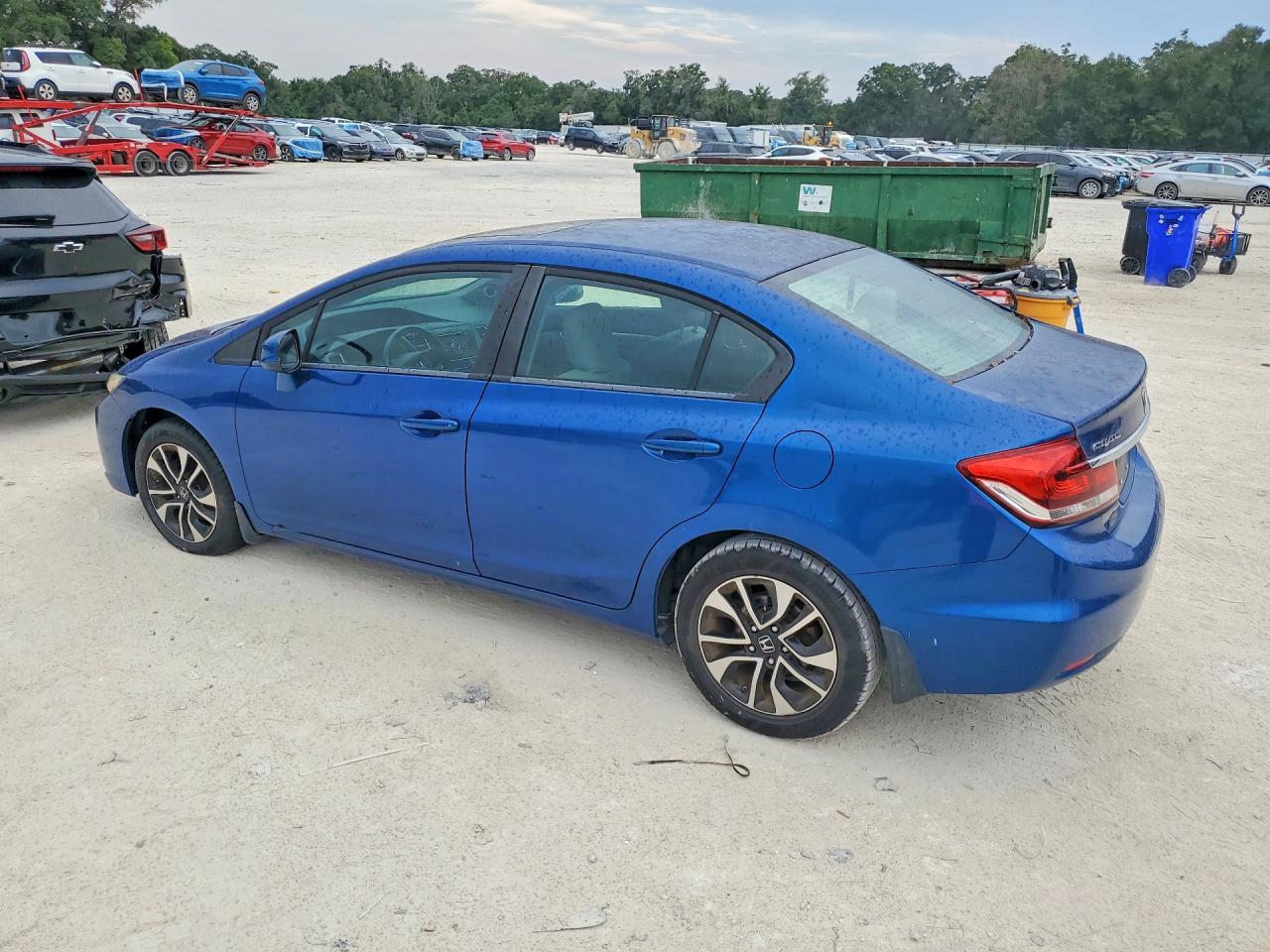 2013 Honda Civic Ex Blue vin: 19XFB2F83DE254232