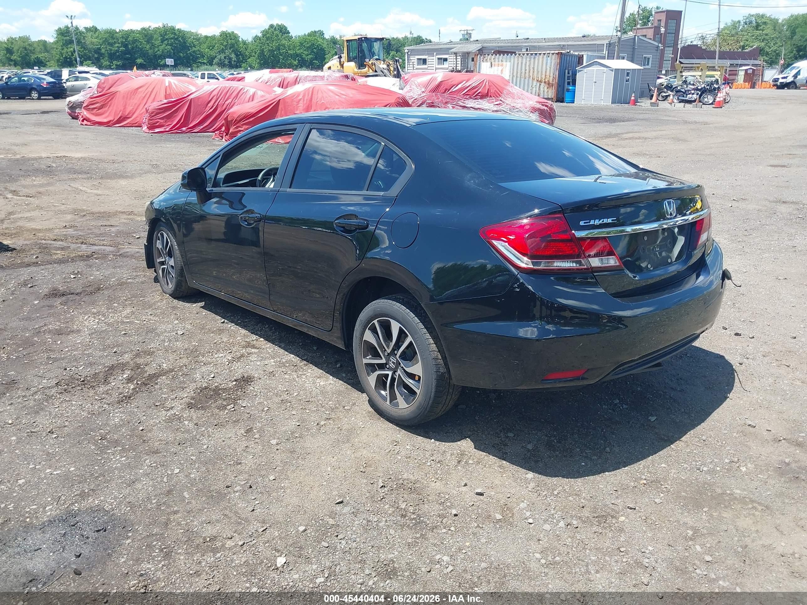 2013 Honda Civic Ex Black vin: 19XFB2F83DE263898