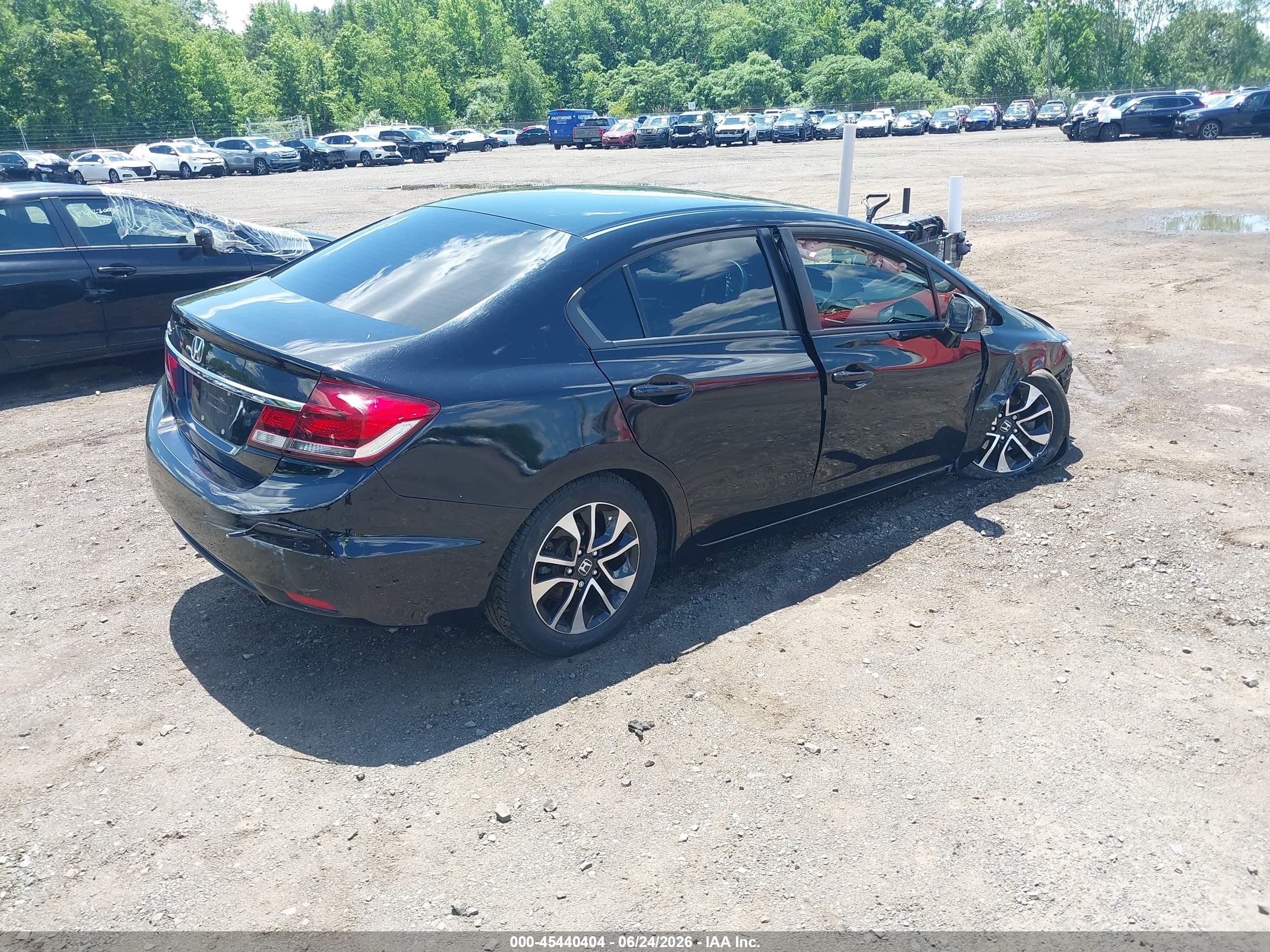 2013 Honda Civic Ex Black vin: 19XFB2F83DE263898