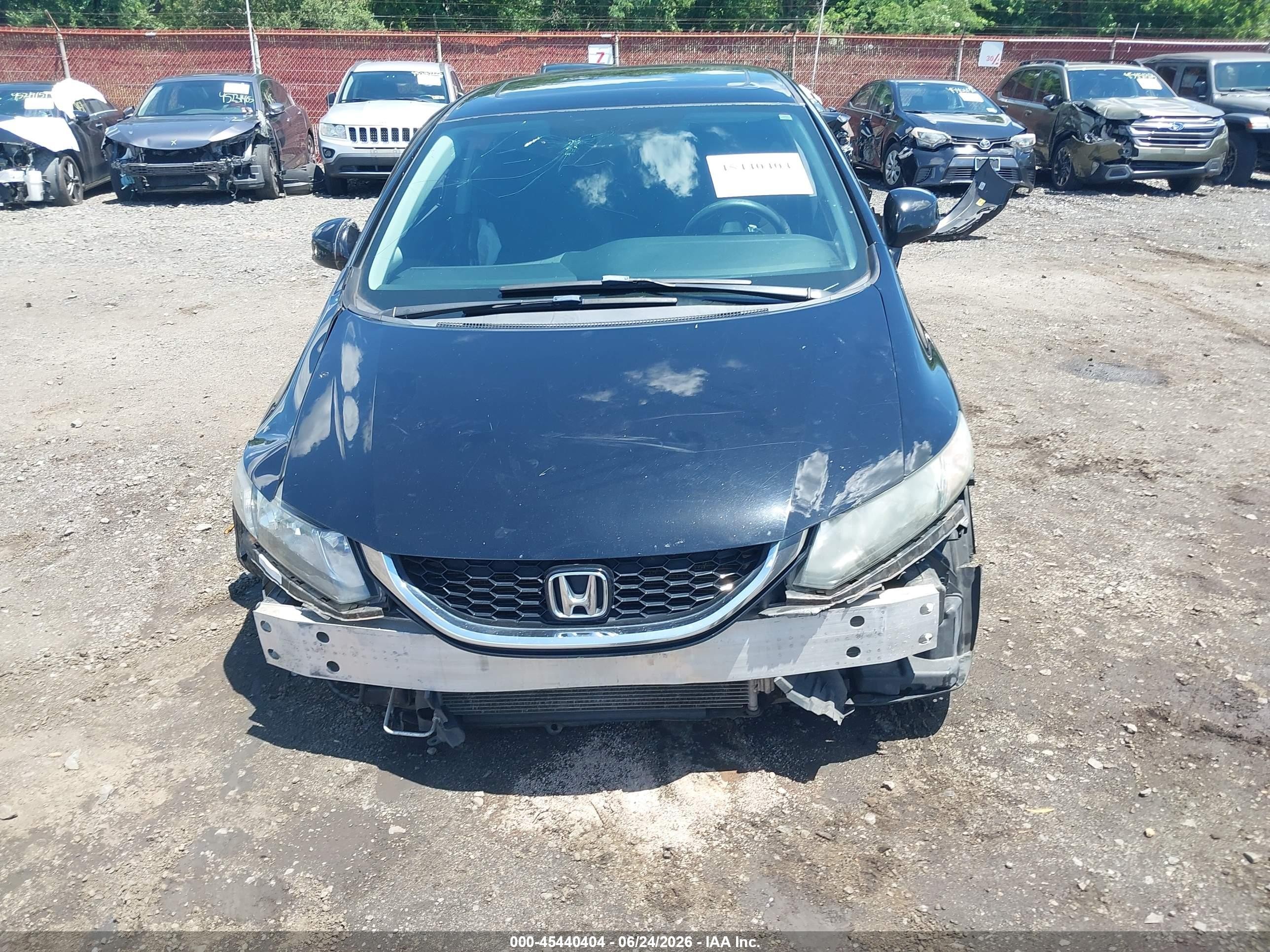 2013 Honda Civic Ex Black vin: 19XFB2F83DE263898