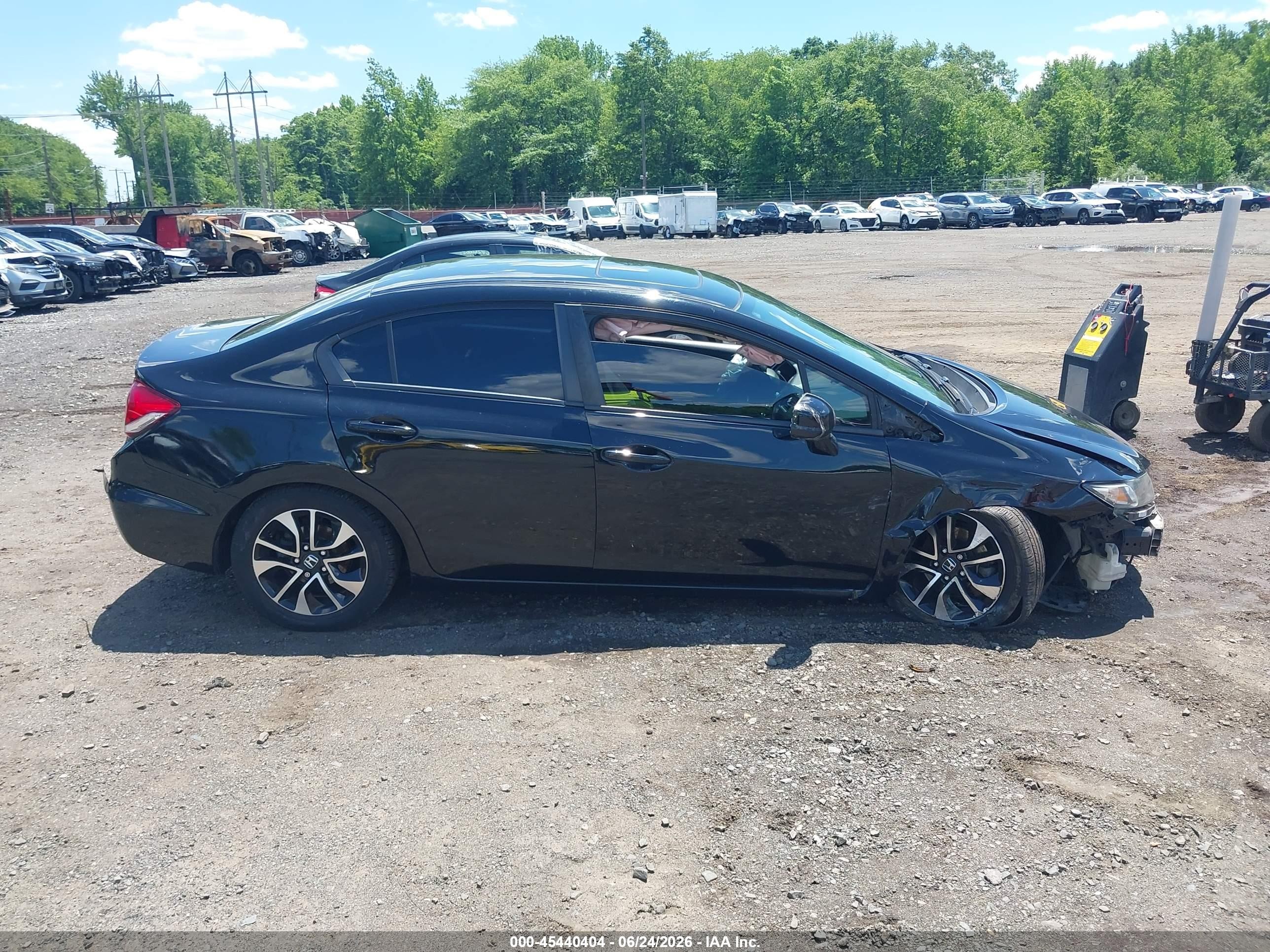 2013 Honda Civic Ex Black vin: 19XFB2F83DE263898