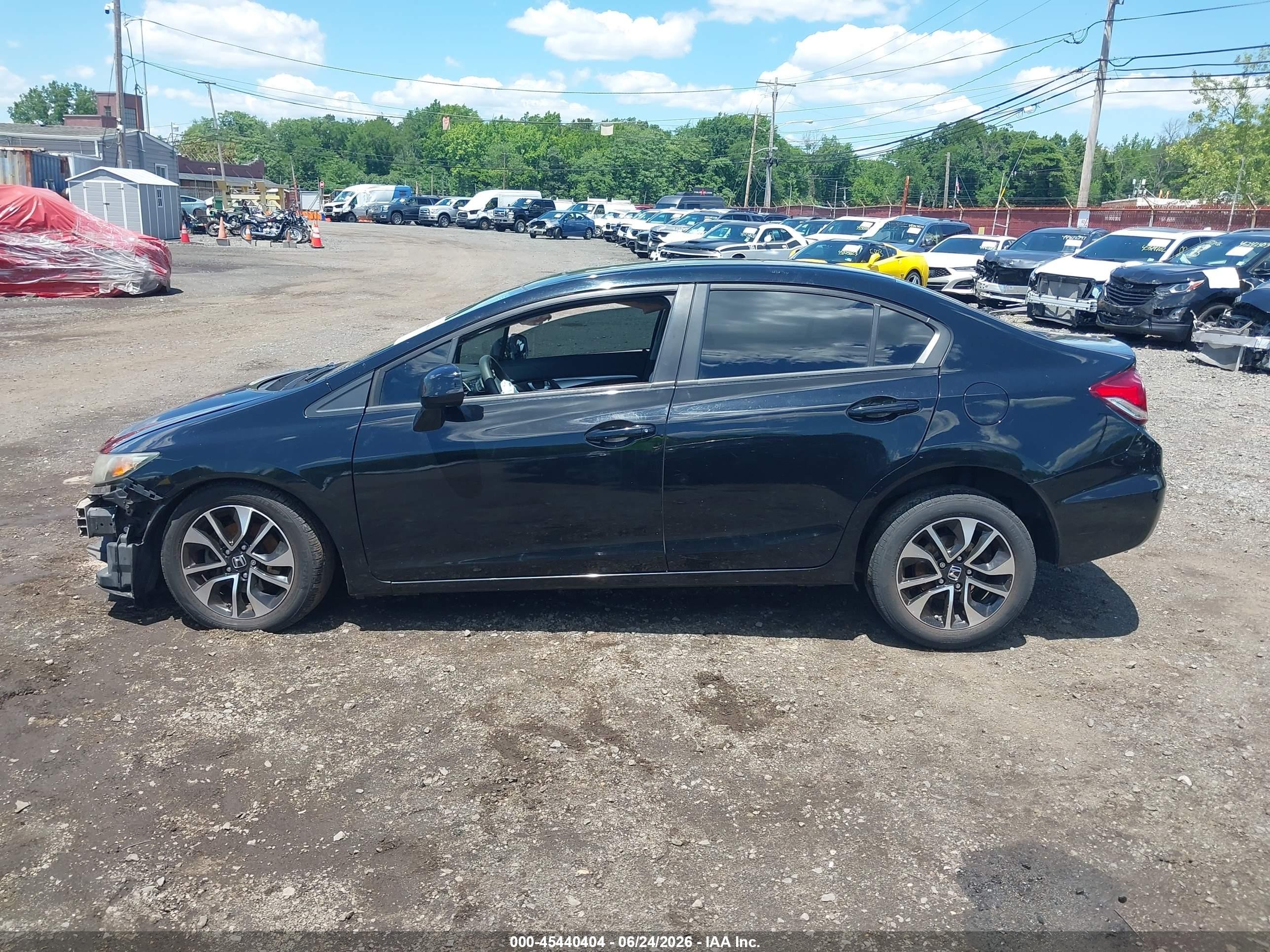 2013 Honda Civic Ex Black vin: 19XFB2F83DE263898