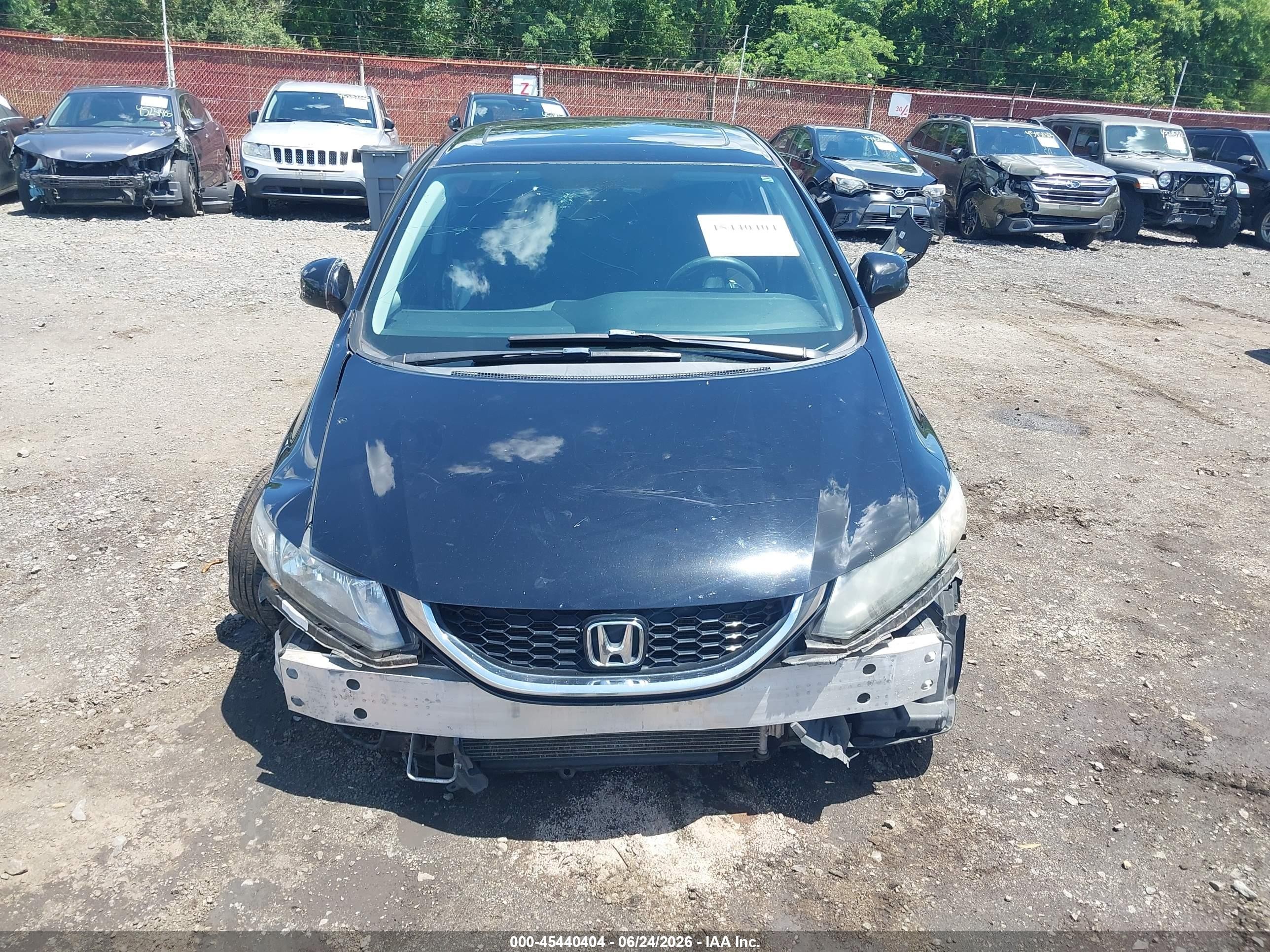2013 Honda Civic Ex Black vin: 19XFB2F83DE263898