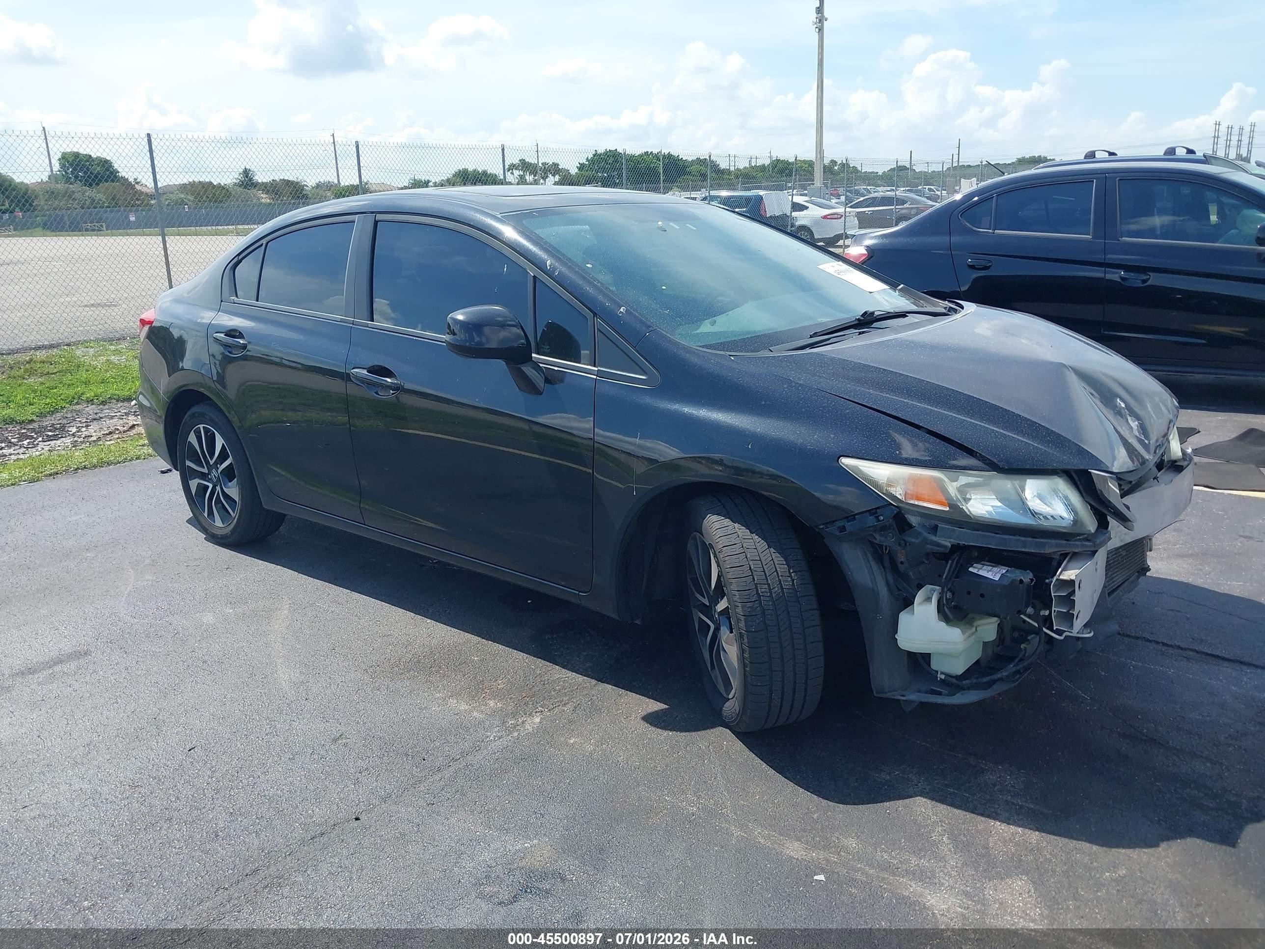 2013 Honda Civic Ex Black vin: 19XFB2F83DE280488