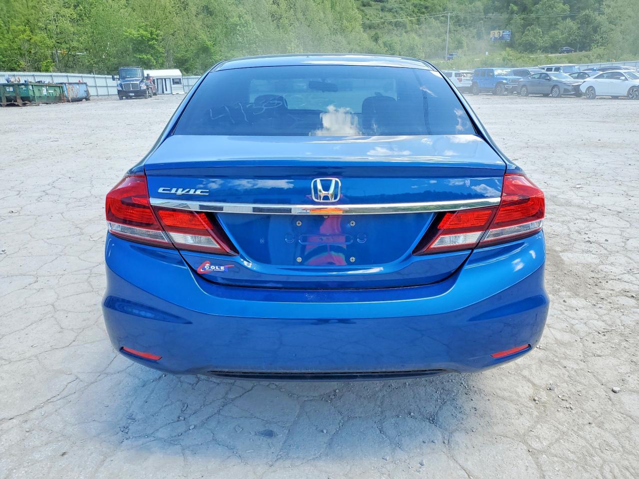 2014 Honda Civic Ex Blue vin: 19XFB2F83EE006936