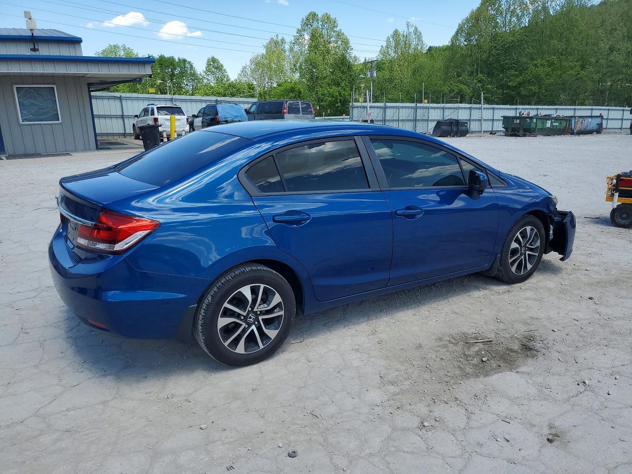 2014 Honda Civic Ex Blue vin: 19XFB2F83EE006936
