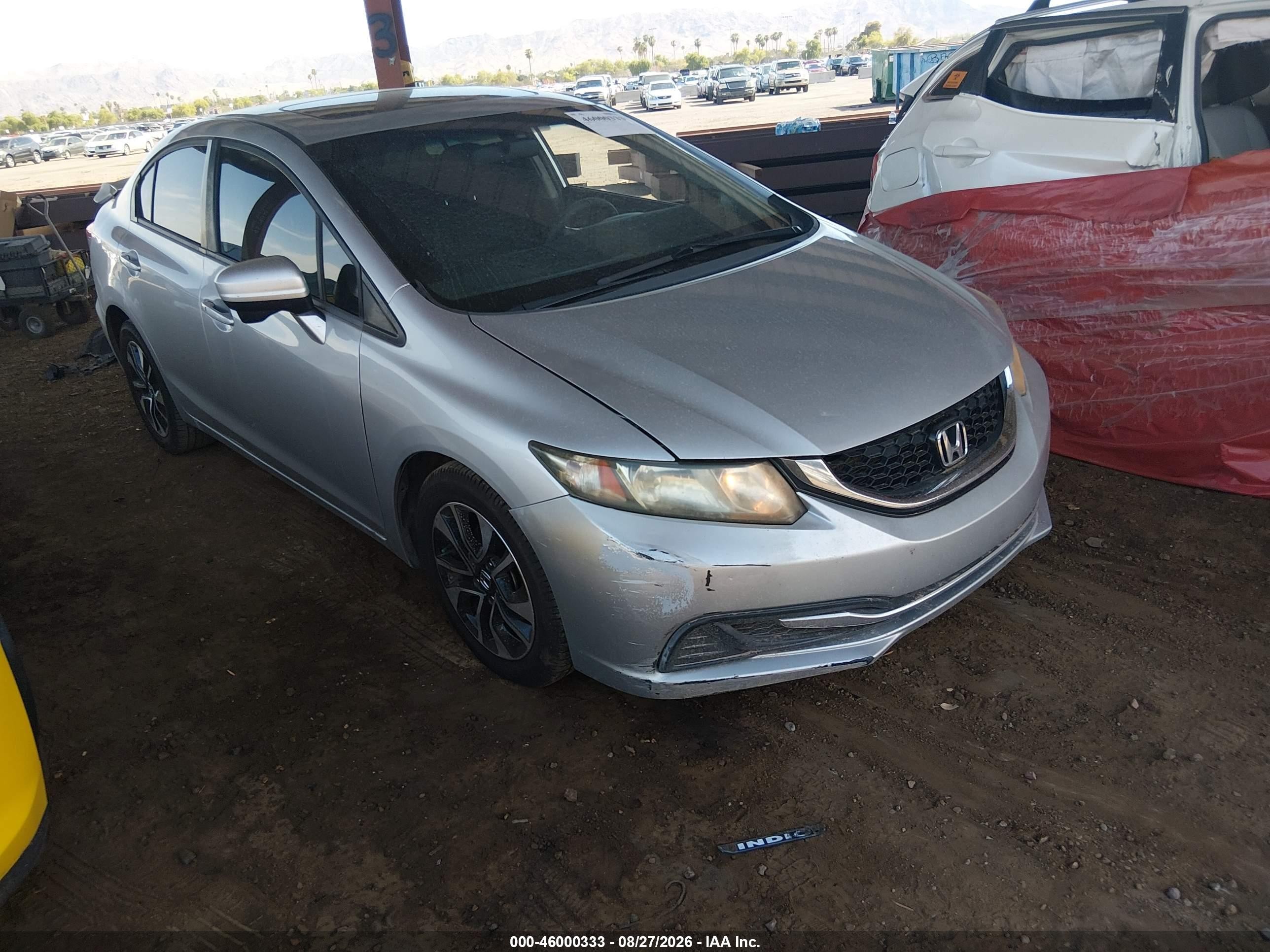 2014 Honda Civic Ex Серебряный vin: 19XFB2F83EE017600