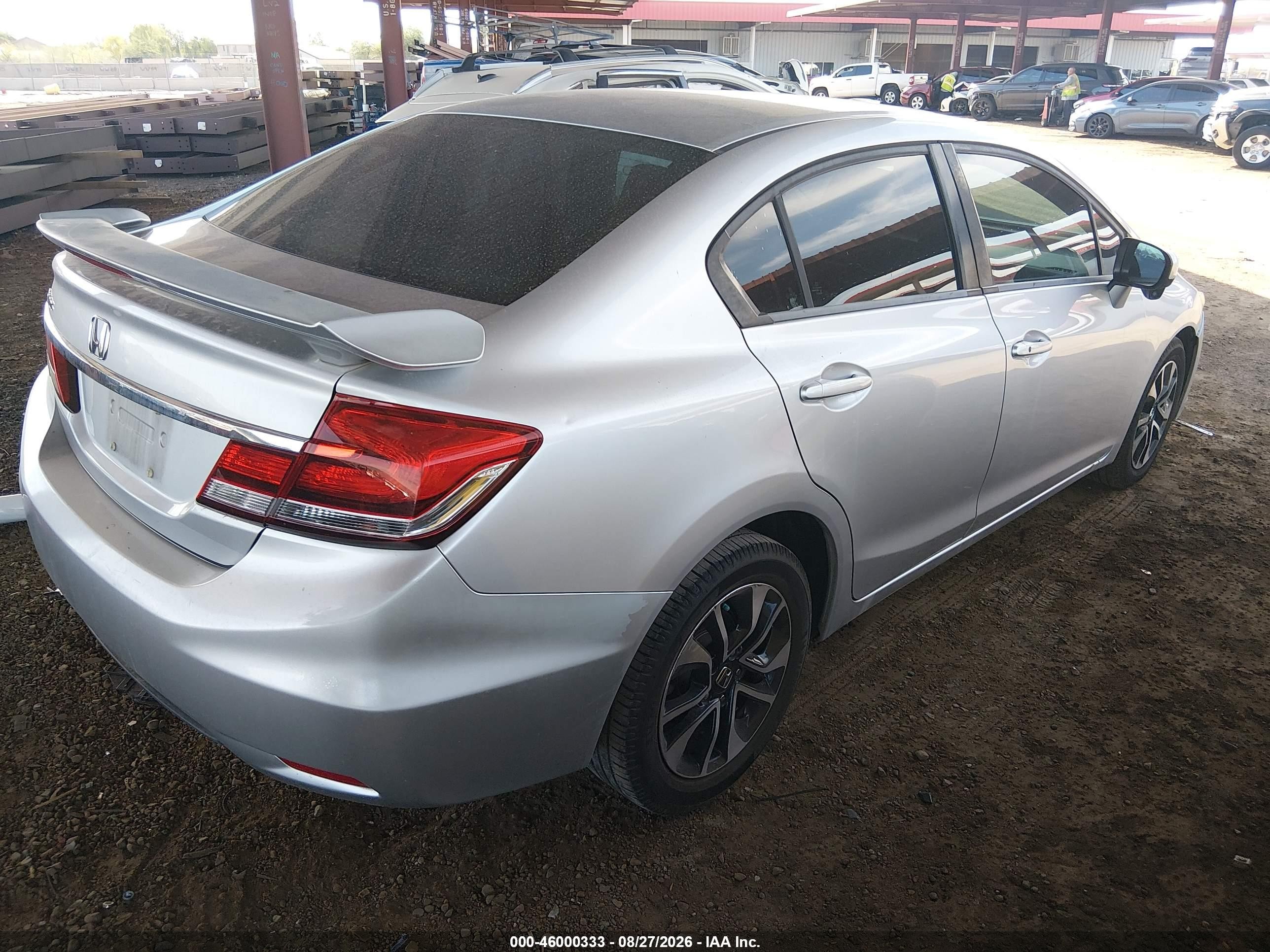 2014 Honda Civic Ex Серебряный vin: 19XFB2F83EE017600
