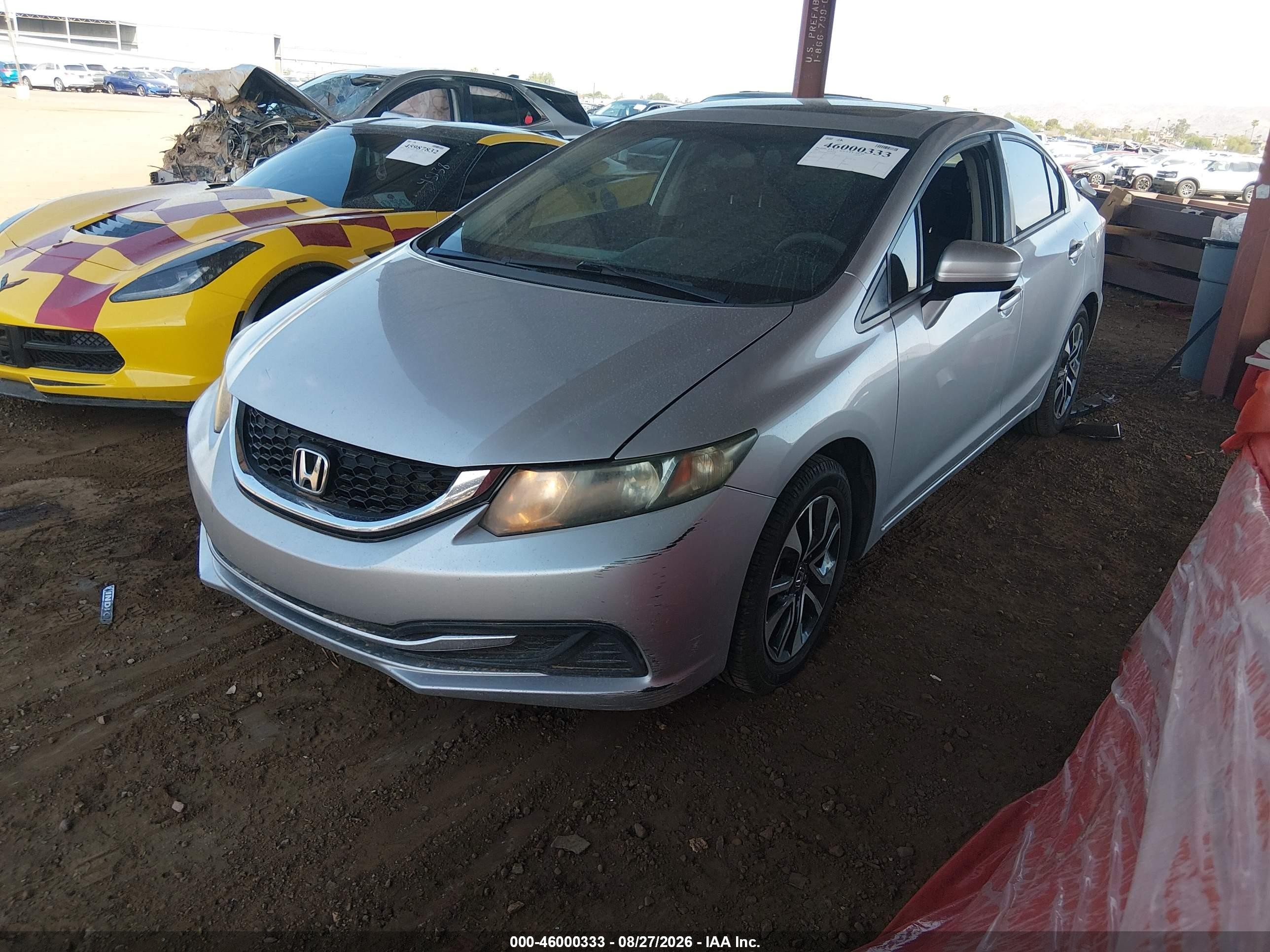 2014 Honda Civic Ex Серебряный vin: 19XFB2F83EE017600