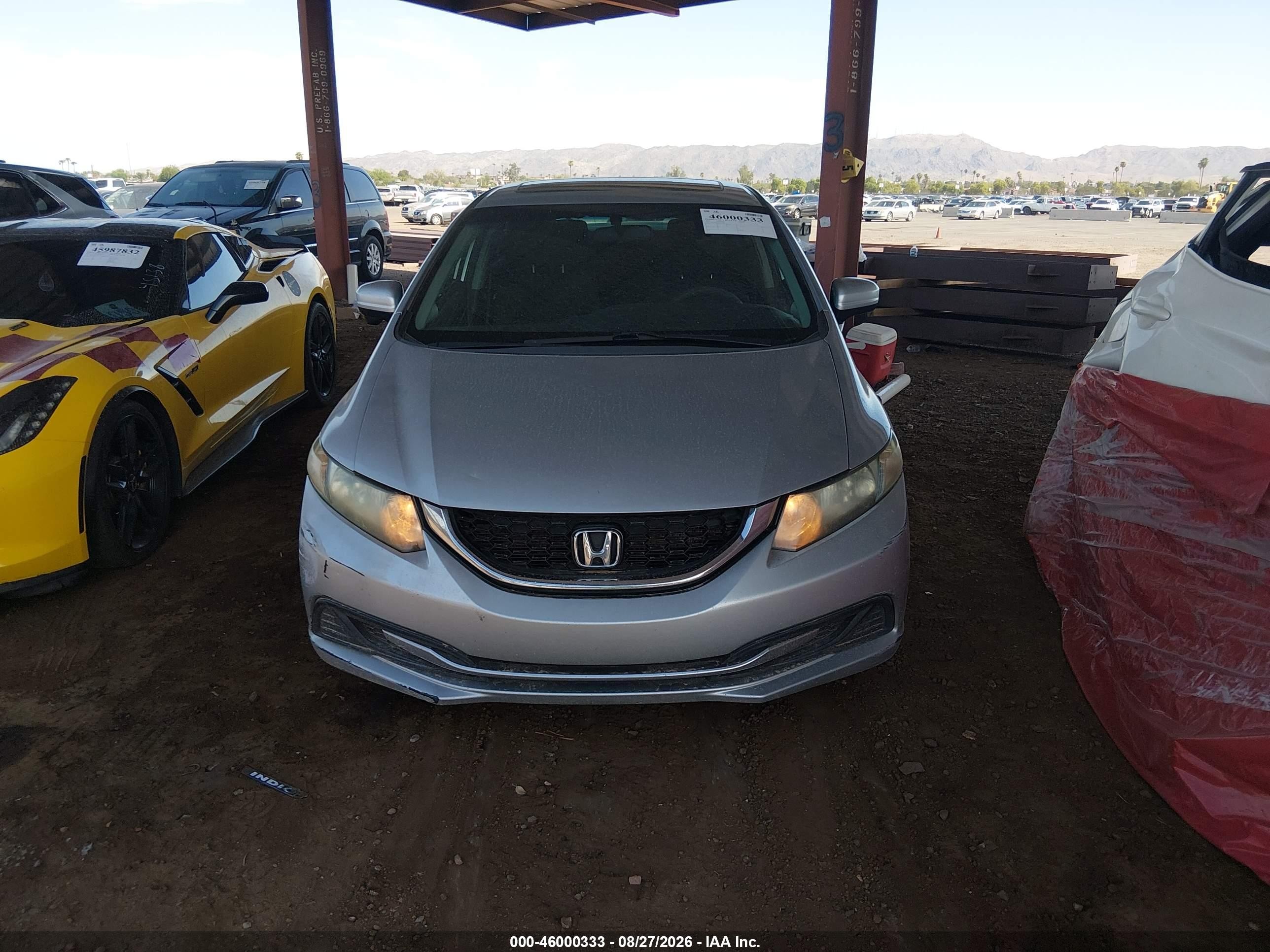 2014 Honda Civic Ex Серебряный vin: 19XFB2F83EE017600