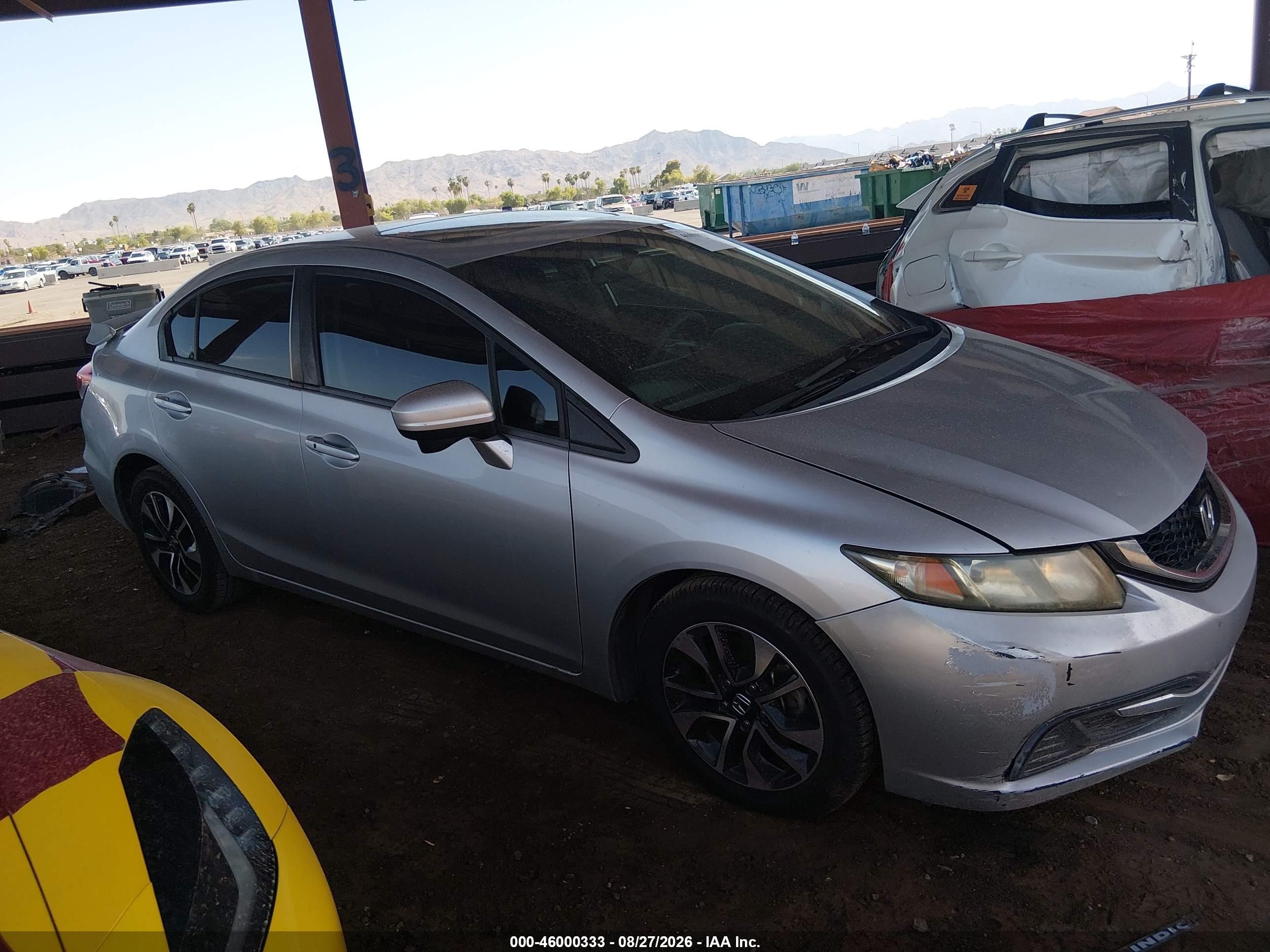 2014 Honda Civic Ex Серебряный vin: 19XFB2F83EE017600