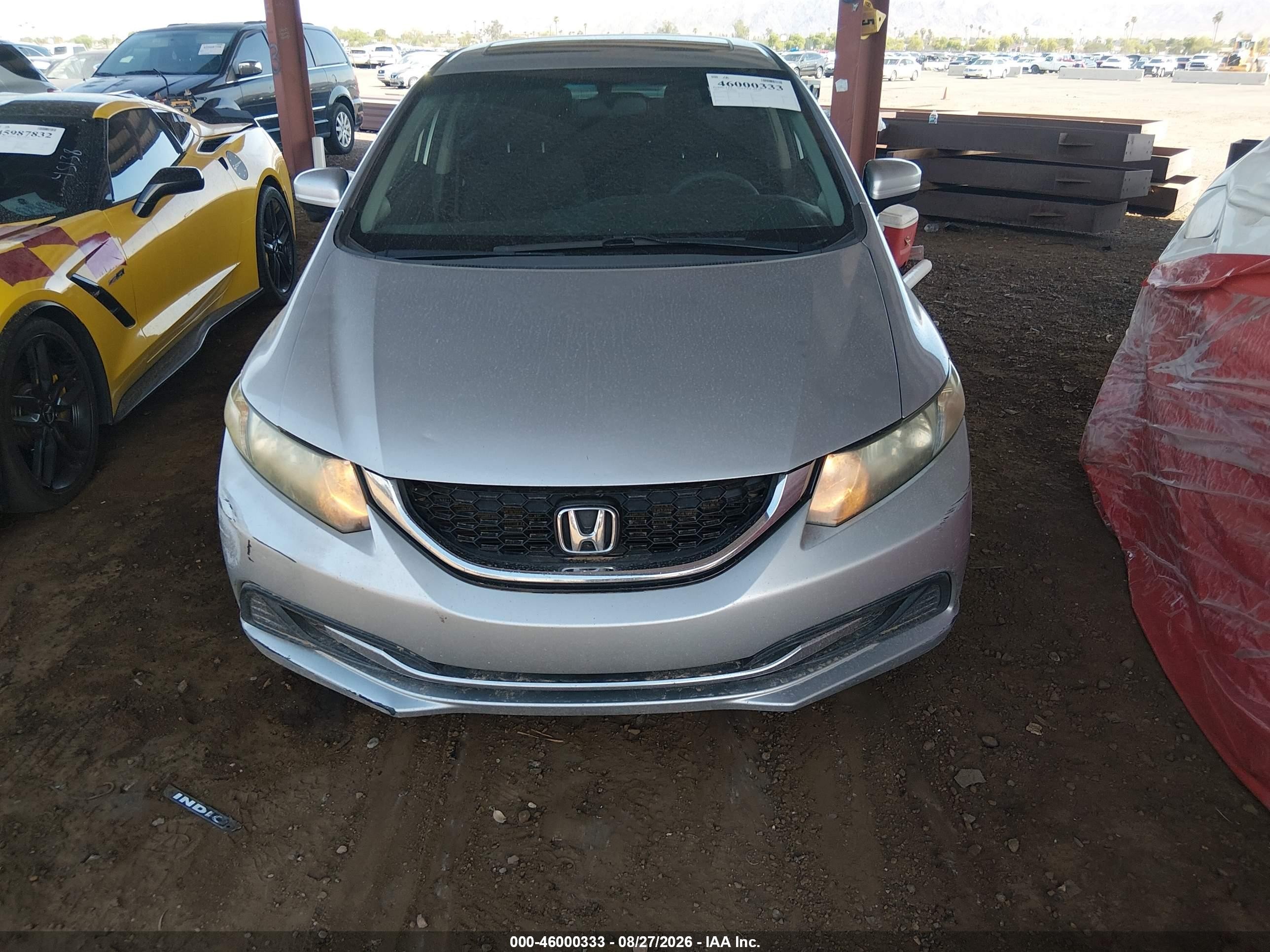 2014 Honda Civic Ex Серебряный vin: 19XFB2F83EE017600