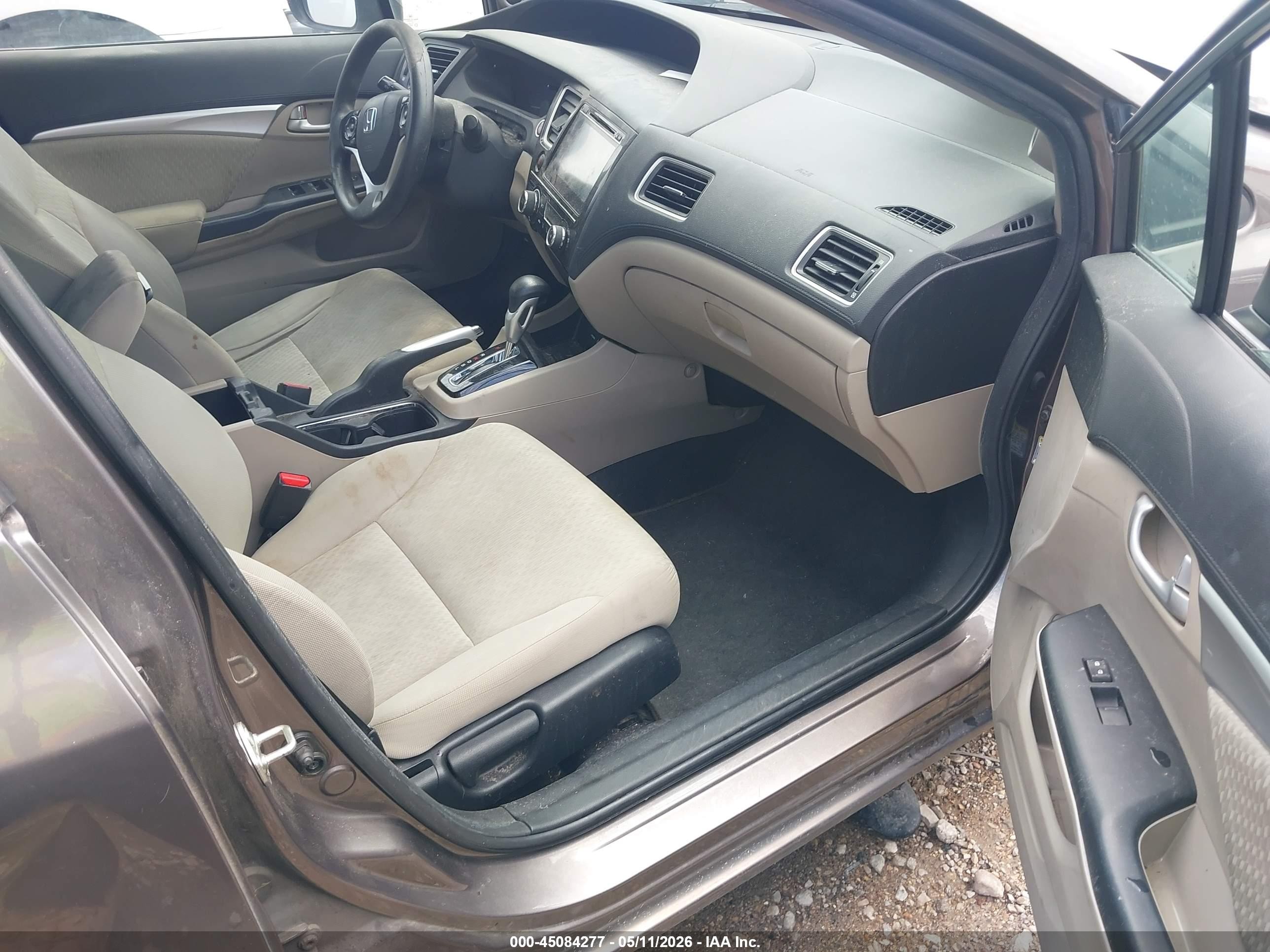 2014 Honda Civic Ex Dark Brown vin: 19XFB2F83EE061077