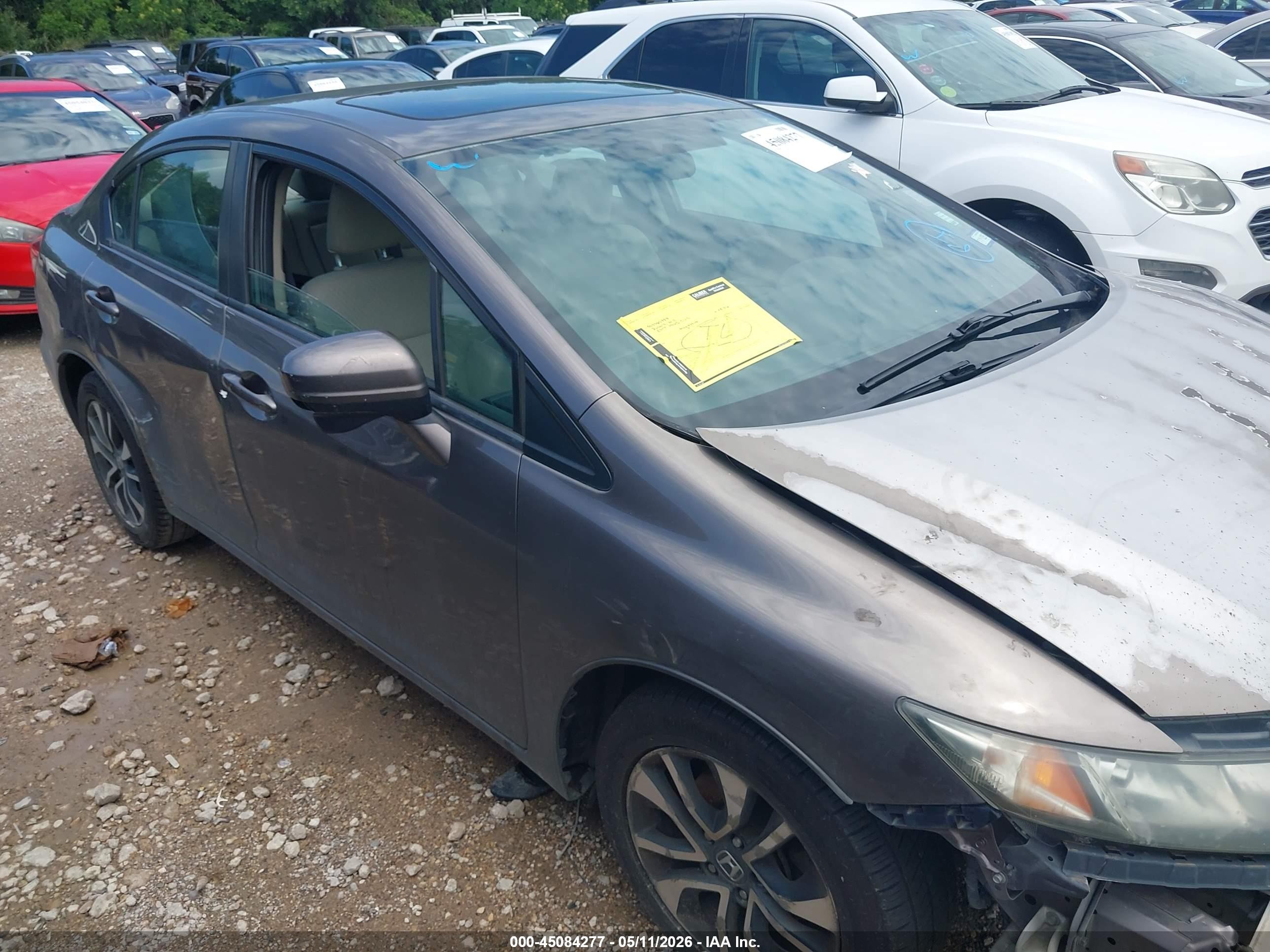 2014 Honda Civic Ex Dark Brown vin: 19XFB2F83EE061077
