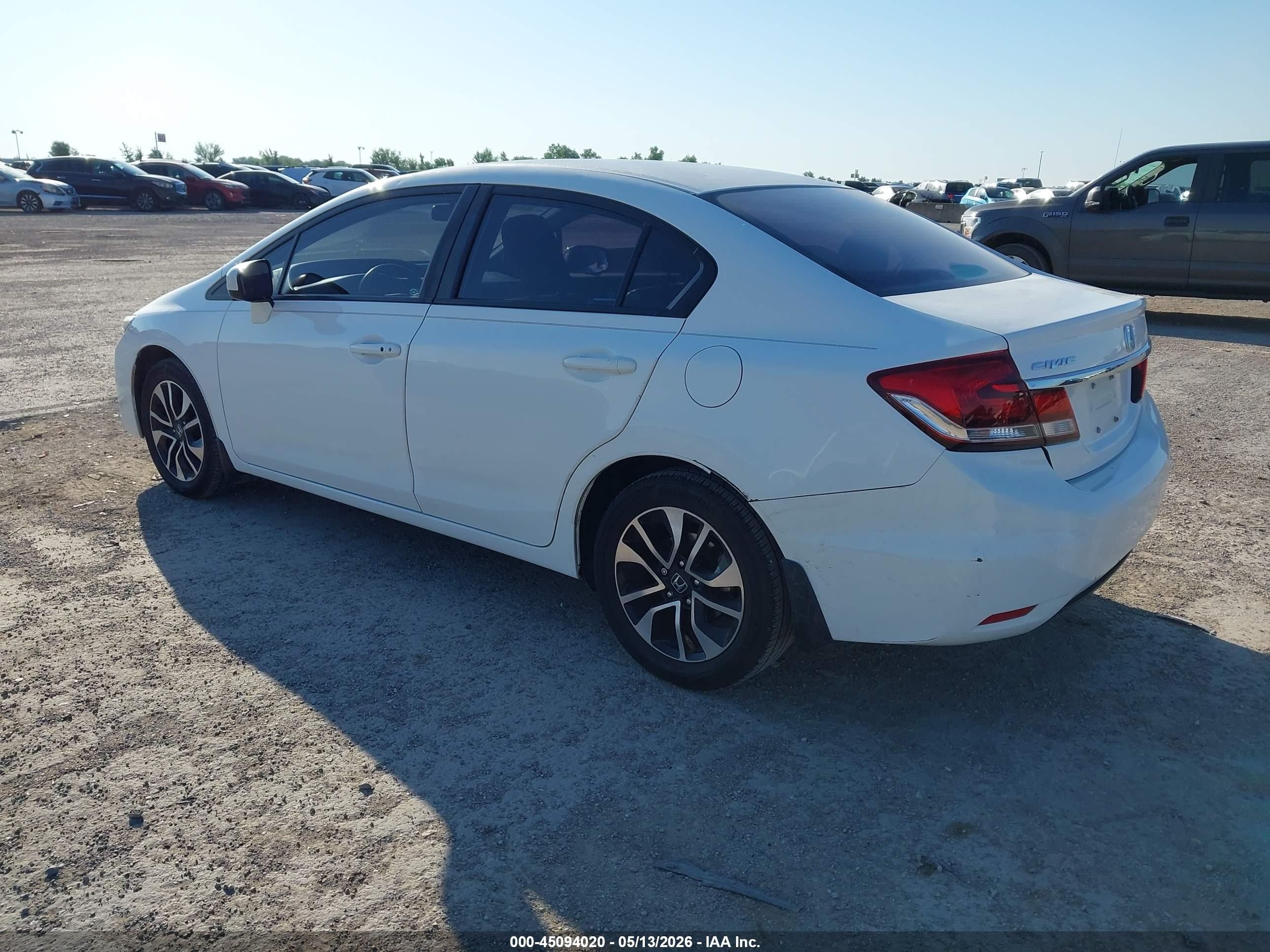 2014 Honda Civic Ex White vin: 19XFB2F83EE063301